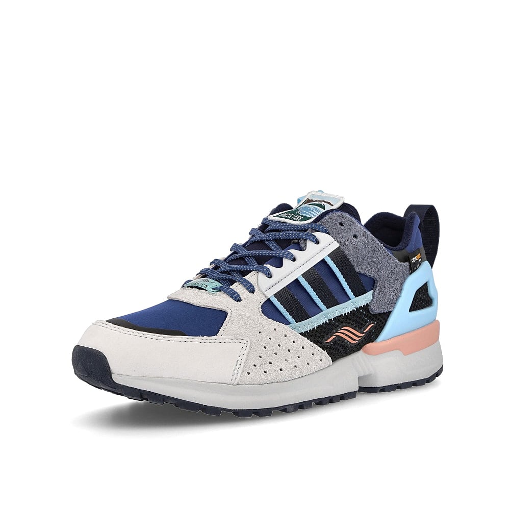 adidas National Park Foundation x adidas ZX 10.000 Crystal White-Collegiate Navy-Dark Marine Sneakers Close Up | Overkill