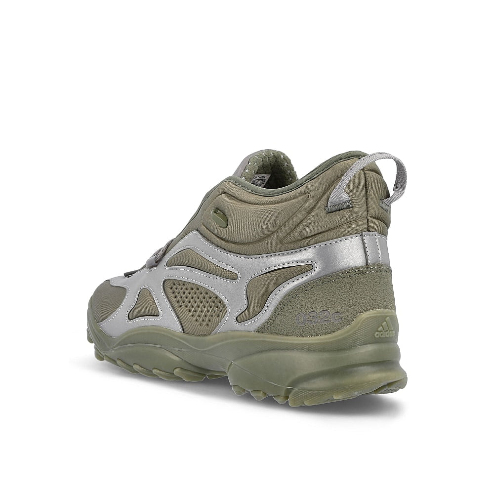 adidas 032c x adidas GSG Trail Running Stone Green-Dove Grey-Red Mid Top Sneakers Material | Overkill