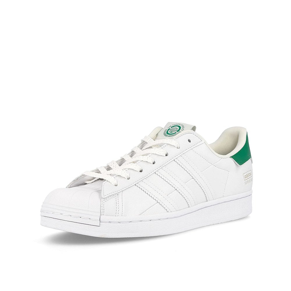 adidas superstar Footwear White-Off White-Green Sneakers Close Up | Overkill