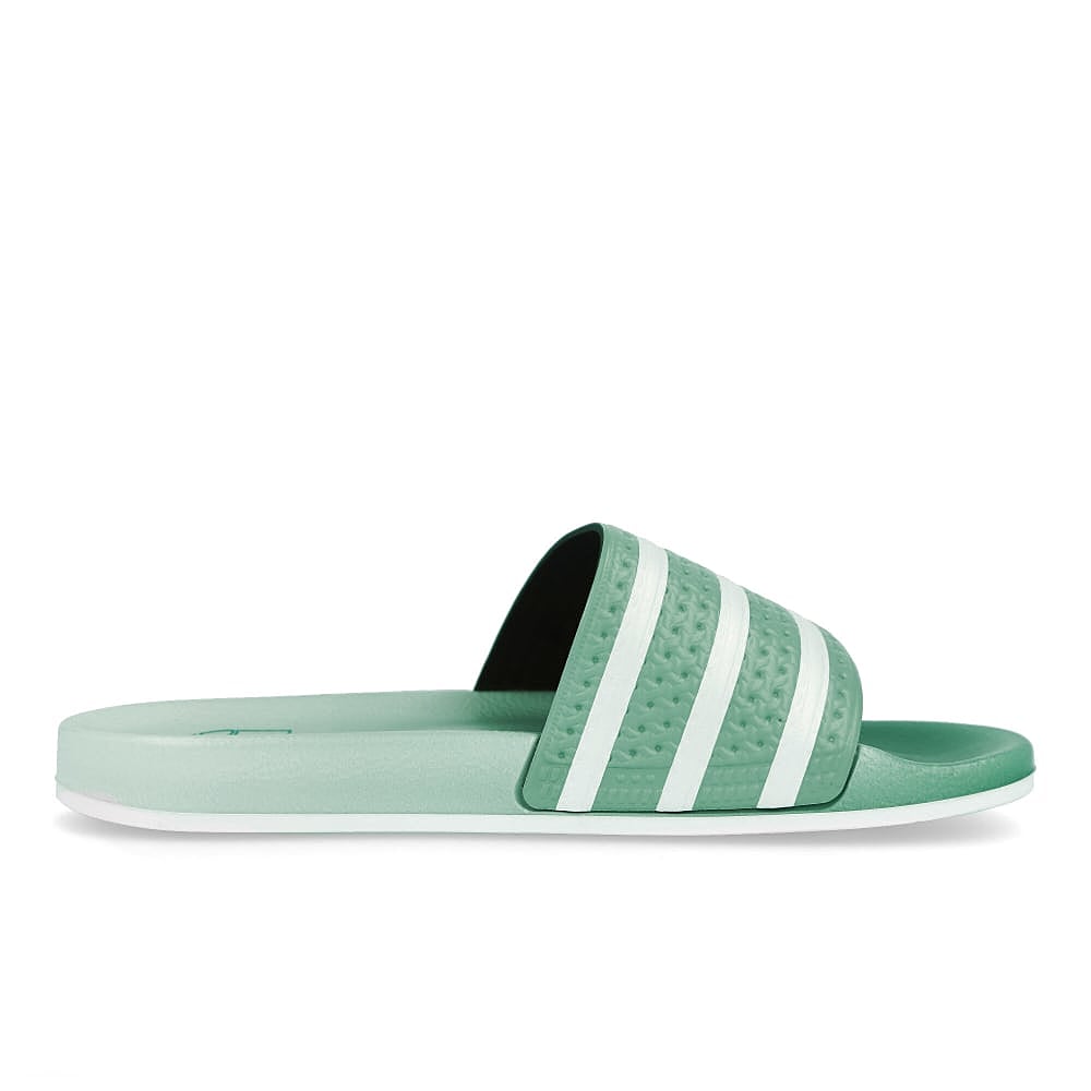 adidas adilette Hazy Green / Footwear White / Hazy Green Material | Overkill