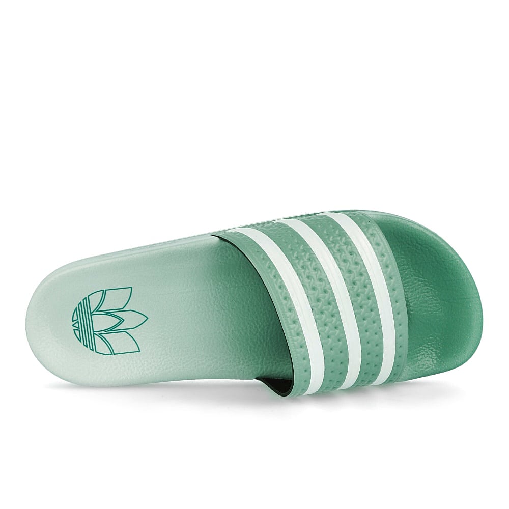 adidas adilette Hazy Green / Footwear White / Hazy Green Detail view 1 | Overkill