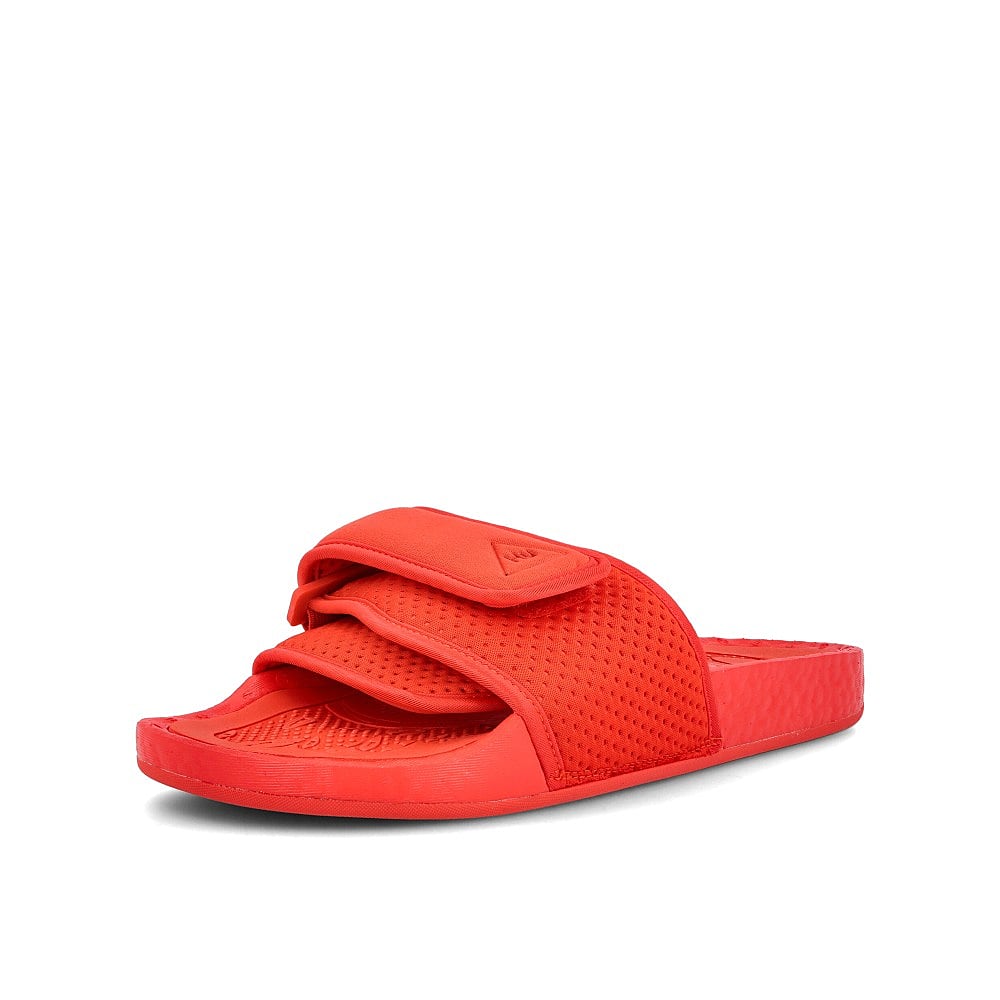 adidas Pharrell Williams x adidas Chancletas HU Active Red-Active Red-Active Red Slides, Sandals & Slippers Close Up | Overkill