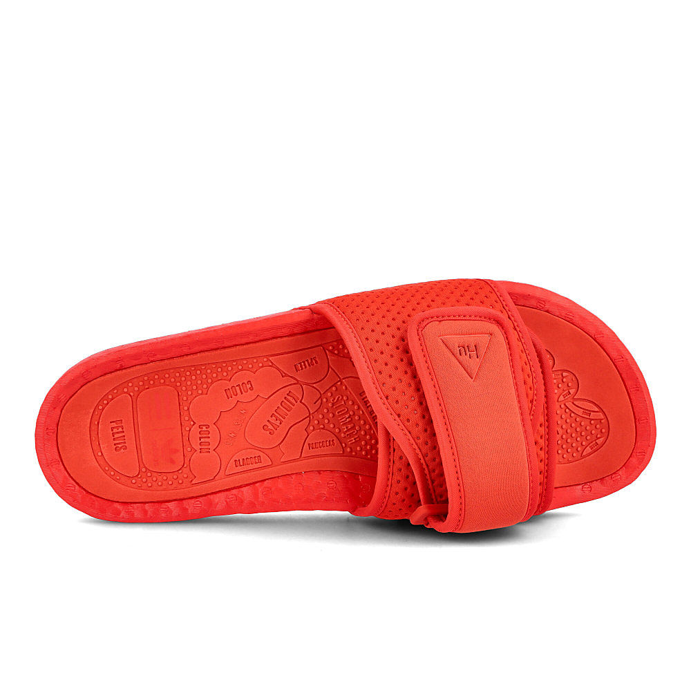 adidas Pharrell Williams x adidas Chancletas HU Active Red-Active Red-Active Red Slides, Sandals & Slippers Detailfoto | Overkill