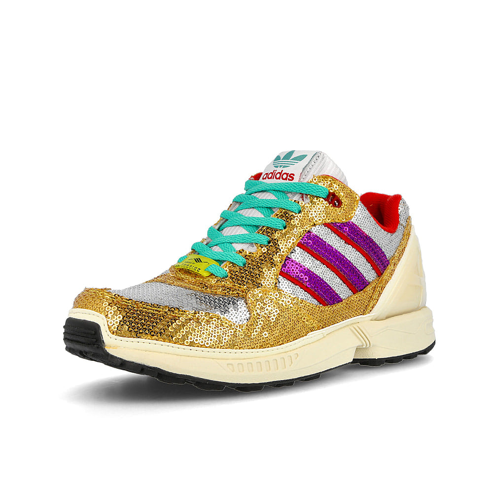 adidas wmns zx 6000 Crystal White-Shock Purple-Mist Sun Sneakers Close Up | Overkill