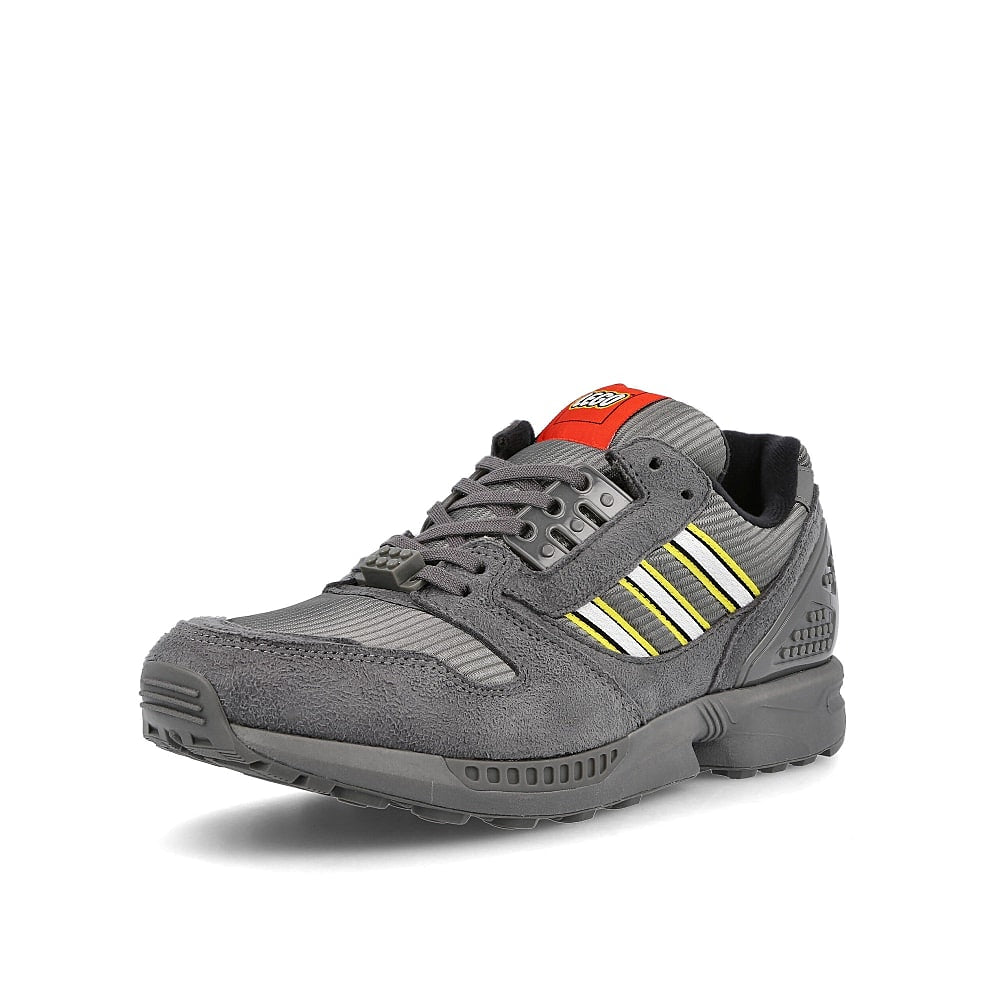 adidas LEGO x adidas ZX 8000 Ash-Footwear White-Ash Sneakers Close Up | Overkill