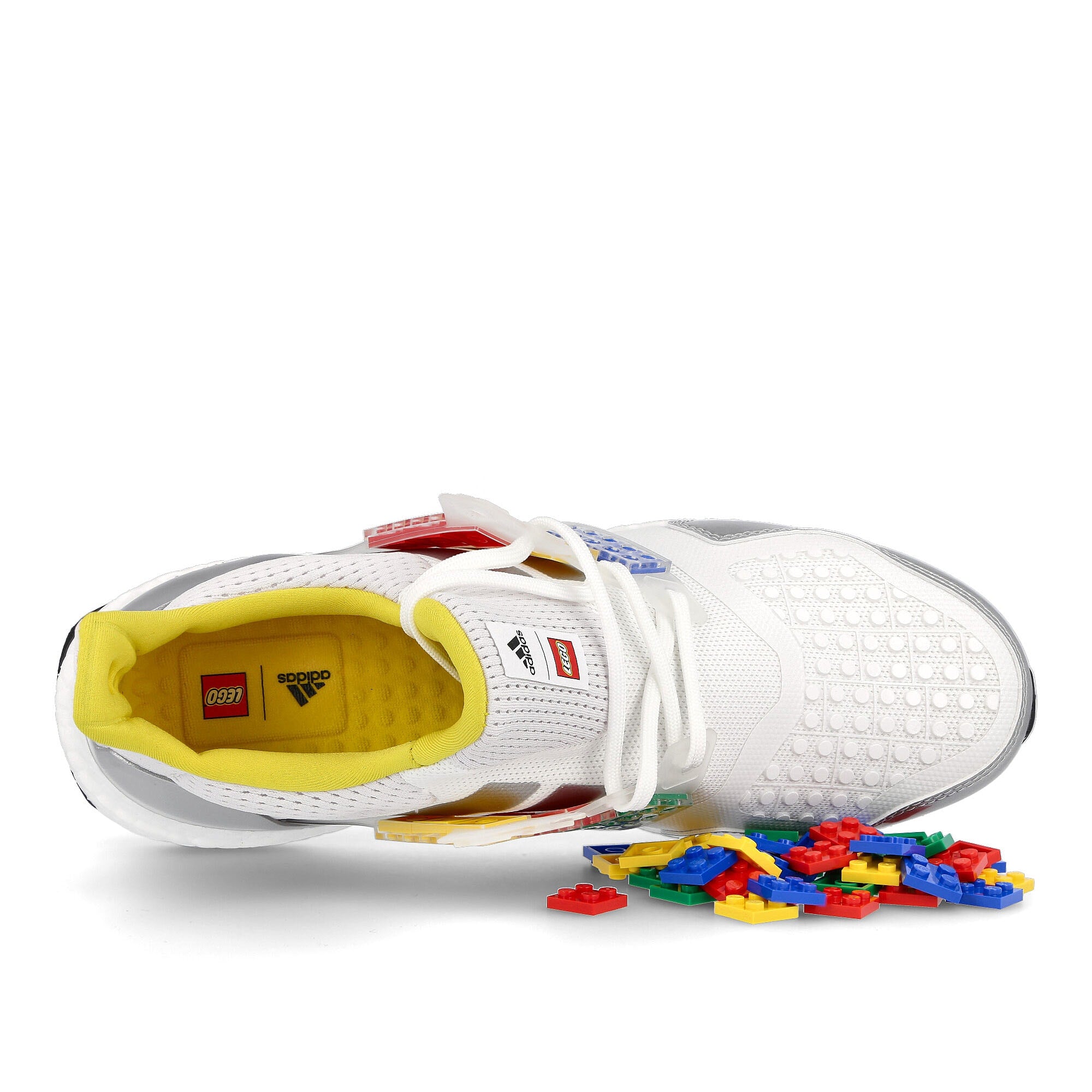 adidas LEGO x adidas UltraBOOST DNA Footwear White-Footwear White-Shock Blue Low Top Sneakers Detail View 1 | Overkill