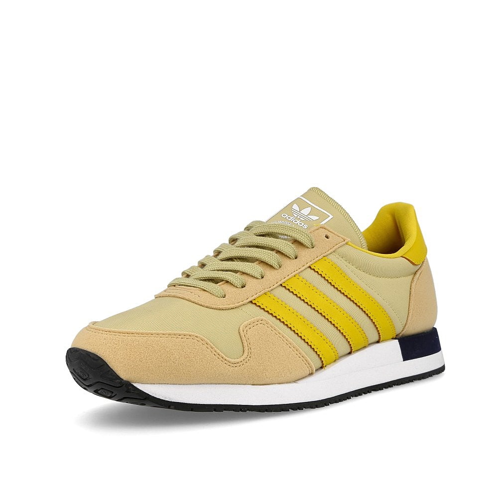 adidas usa 84 Hazy Beige-Hazy Yellow-Halo Gold Sneakers Close Up | Overkill