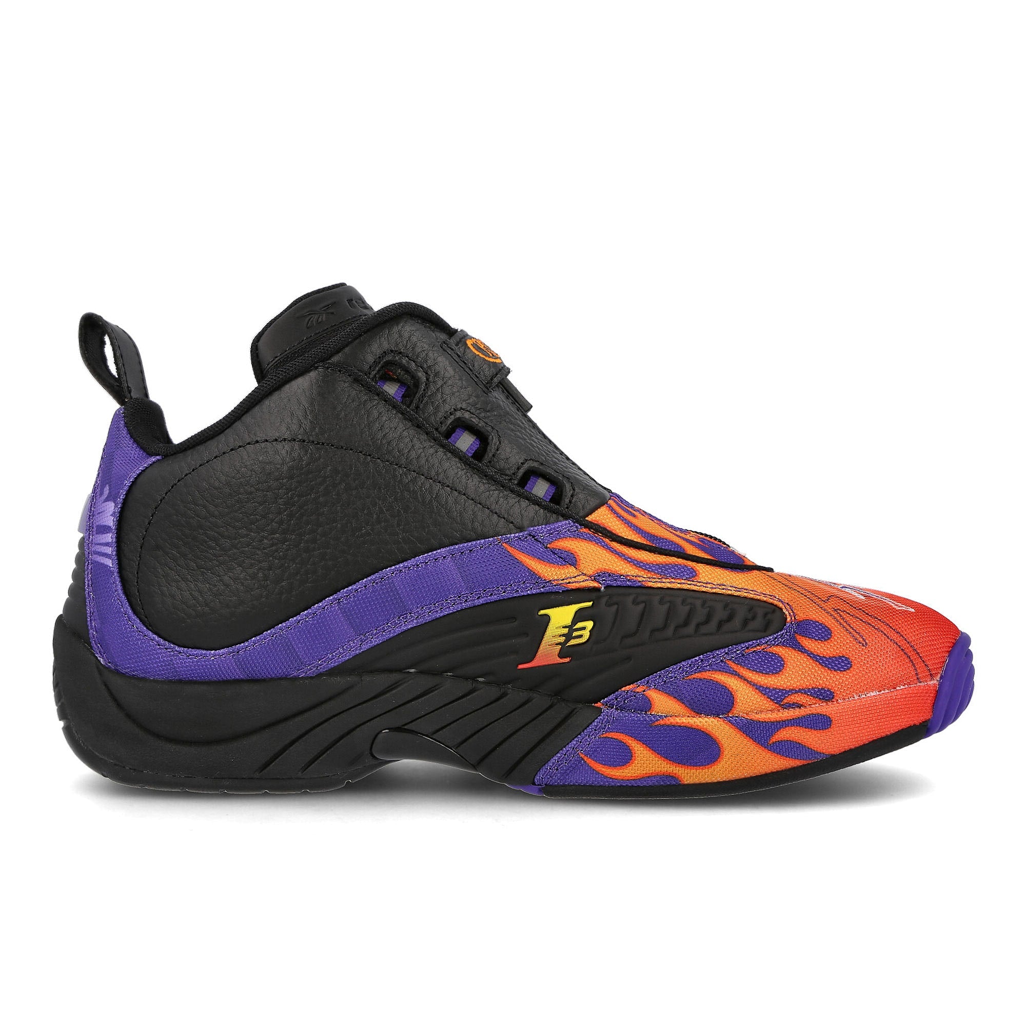 Reebok answer iv hot rod Black-Team Purple-Vector Red Sneakers Silhouette | Overkill