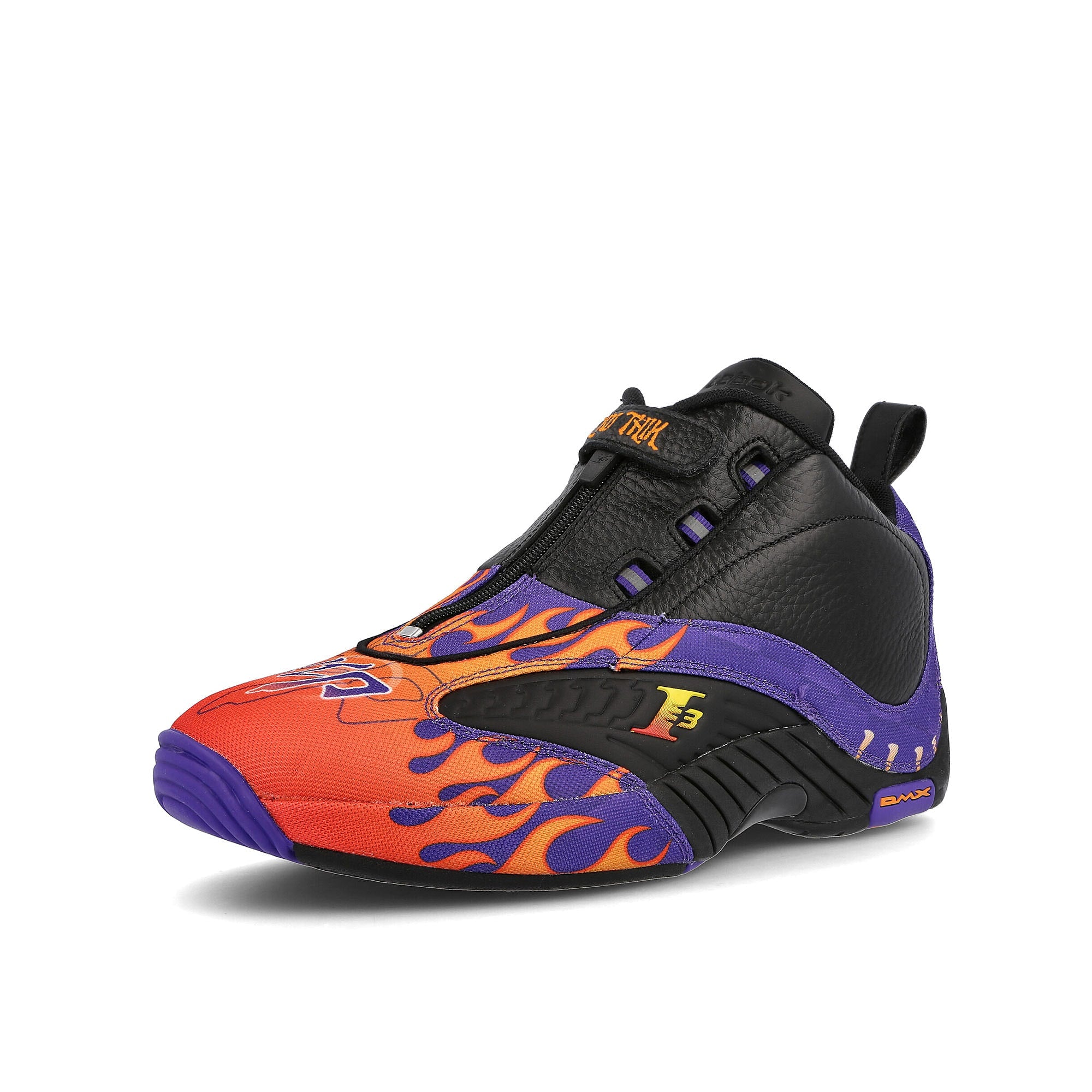 Reebok answer iv hot rod Black-Team Purple-Vector Red Sneakers Close Up | Overkill