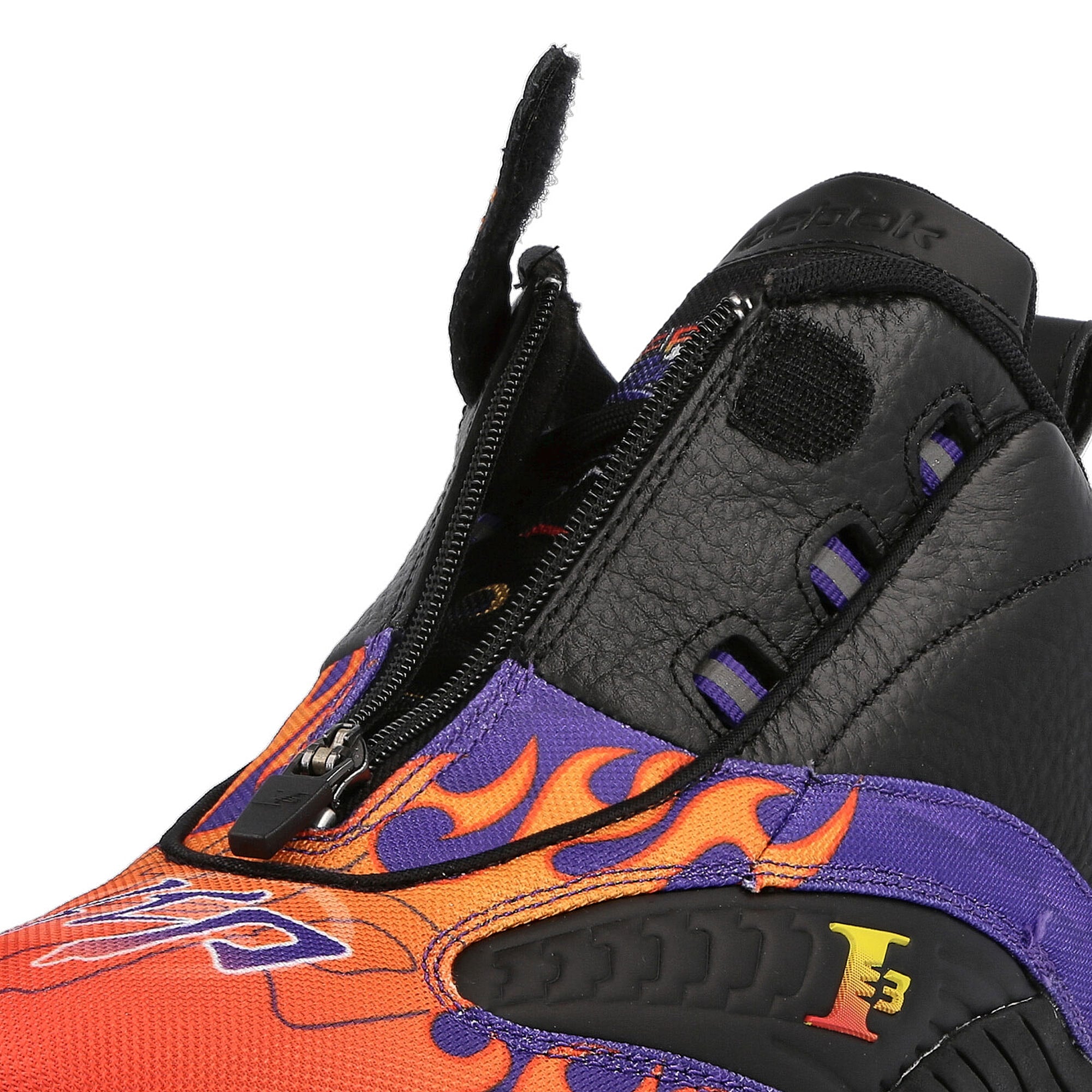 Reebok answer iv hot rod Black-Team Purple-Vector Red Sneakers Detailfoto | Overkill