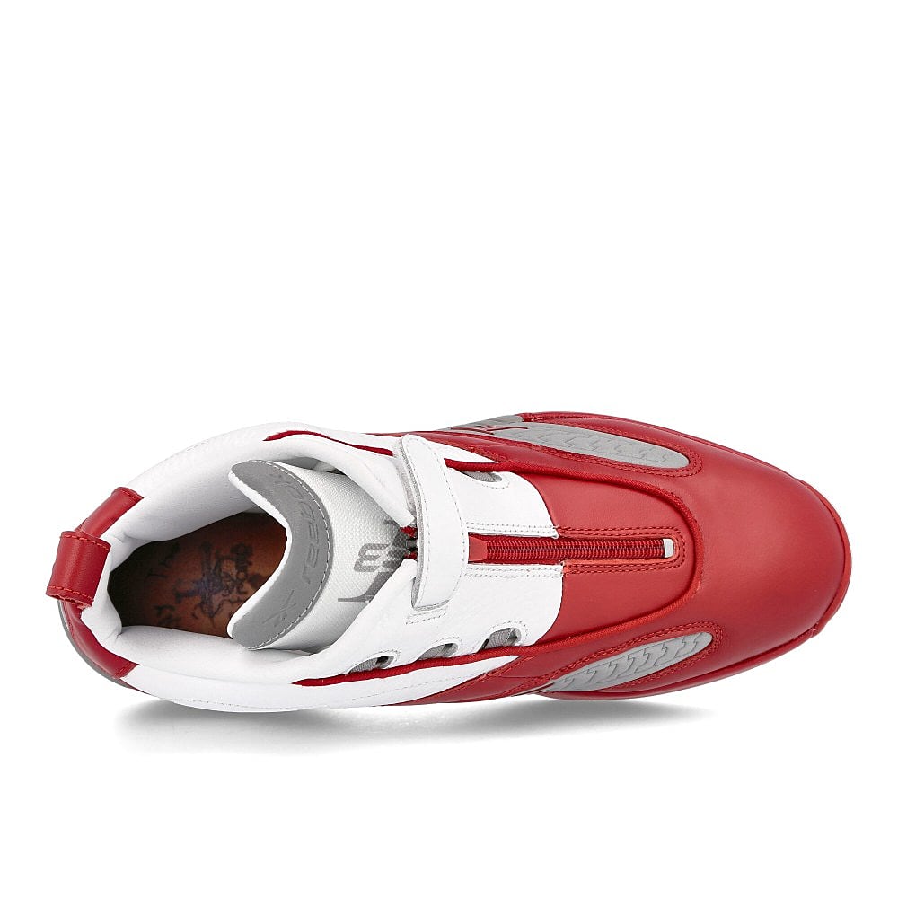 Reebok answer iv Flash Red-White-MGH Solid Grey Sneakers Detailfoto | Overkill