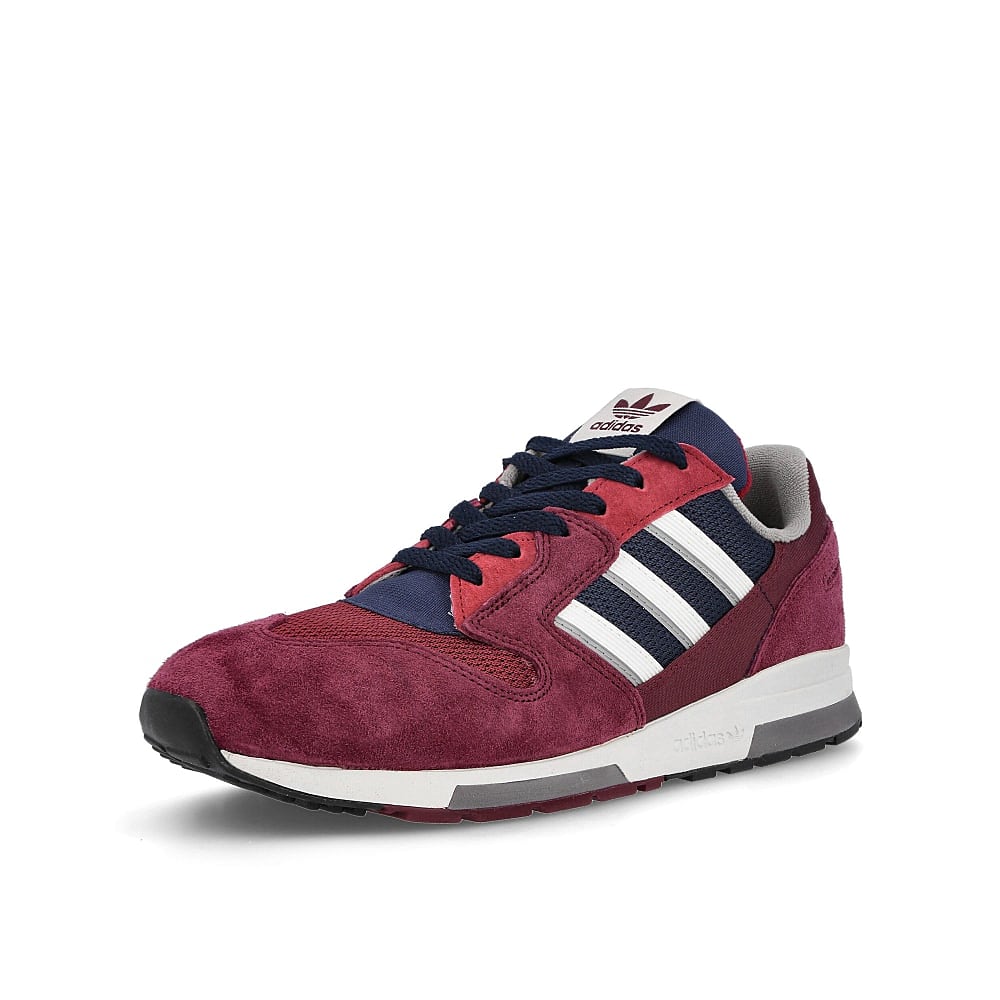 adidas zx 420 Maroon-Off White-Collegiate Navy Sneakers Close Up | Overkill