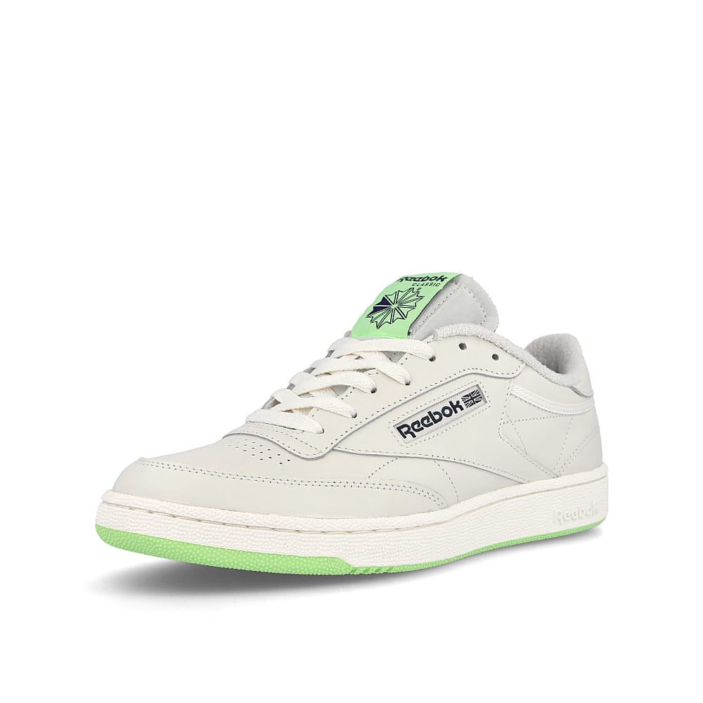 Reebok club c 85 Chalk / Neon Mint / Forest Green Detailfoto | Overkill