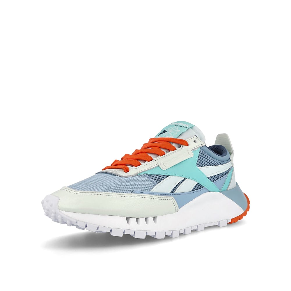 Reebok classic legacy Chalk Blue-Digital Glow-Aqua Dust Low Top Sneakers Close Up | Overkill
