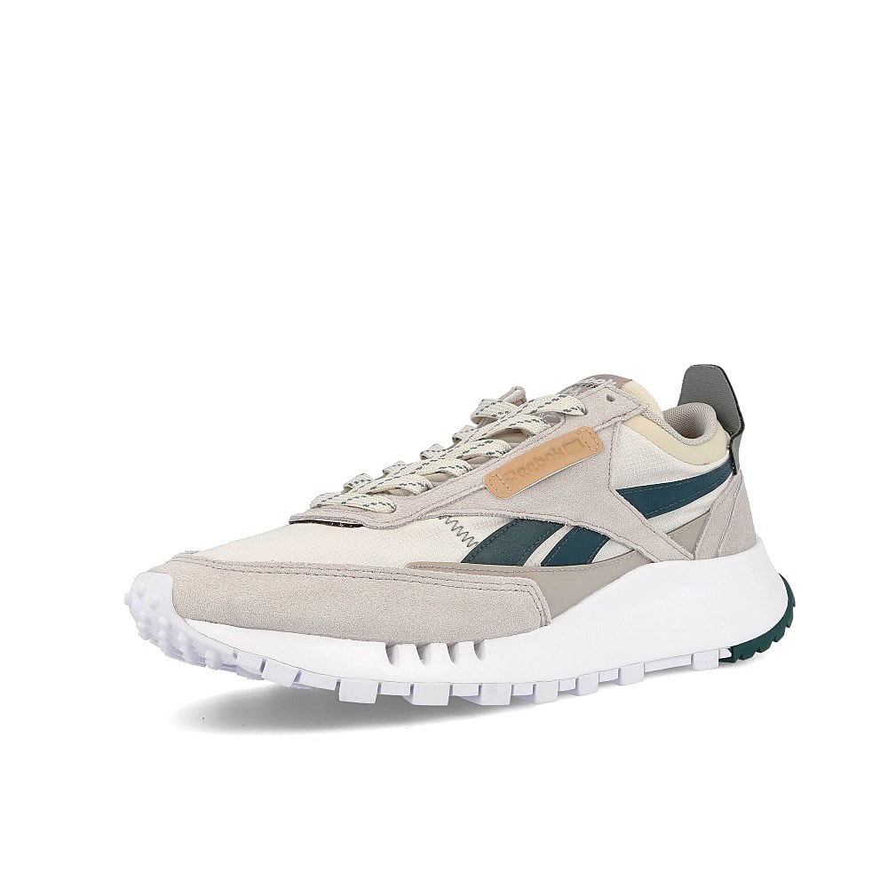 Reebok classic legacy Sand Stone-Forest Green-Harmony Green Low Top Sneakers Close Up | Overkill