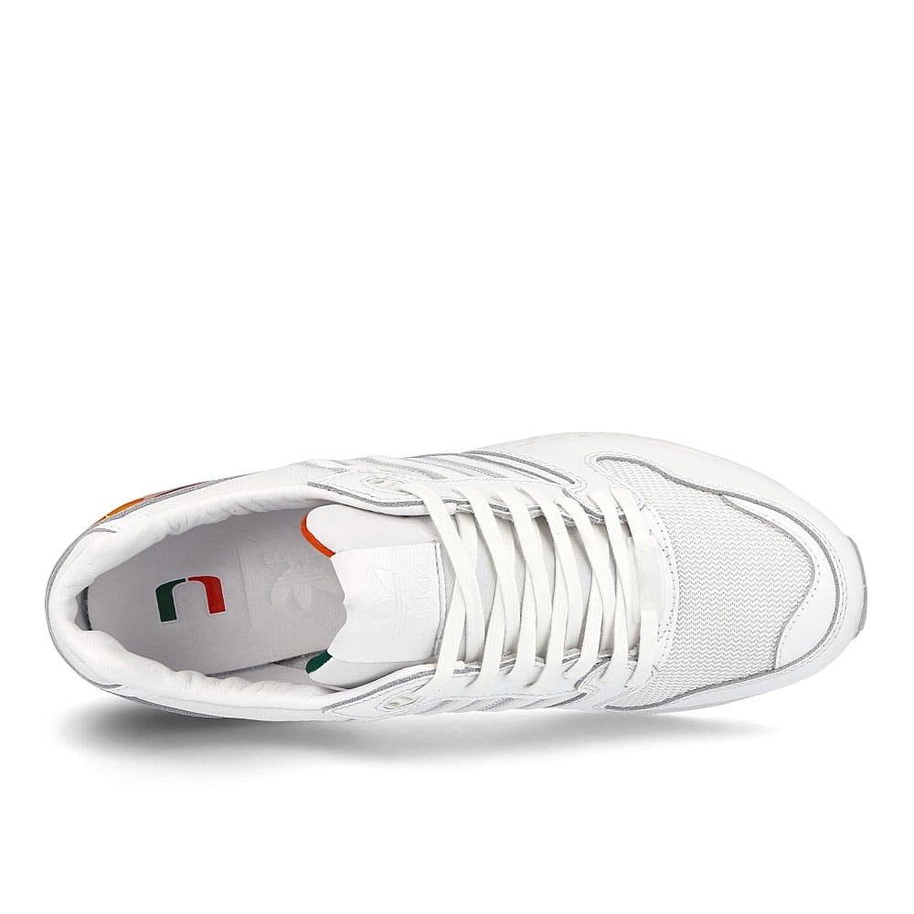 adidas University of Miami x adidas ZX 5000 Footwear White-Collegiate Orange-Dark Green Low Top Sneakers Detailfoto | Overkill