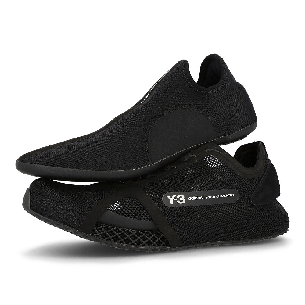 Y-3 runner 4d io Black-Black-Core White Sneakers Detailfoto | Overkill