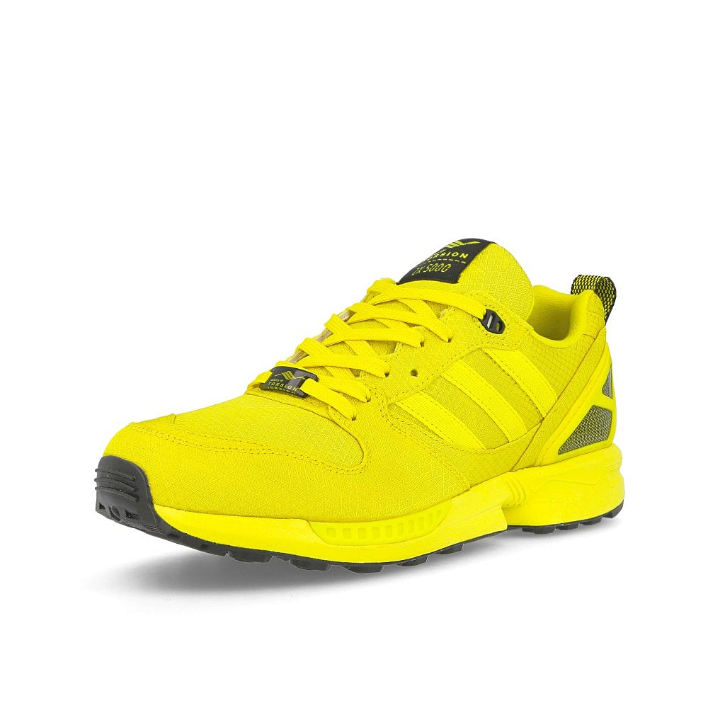 adidas zx 5000 torsion Bright Yellow-Bright Yellow-Shock Cyan Sneakers Close Up | Overkill