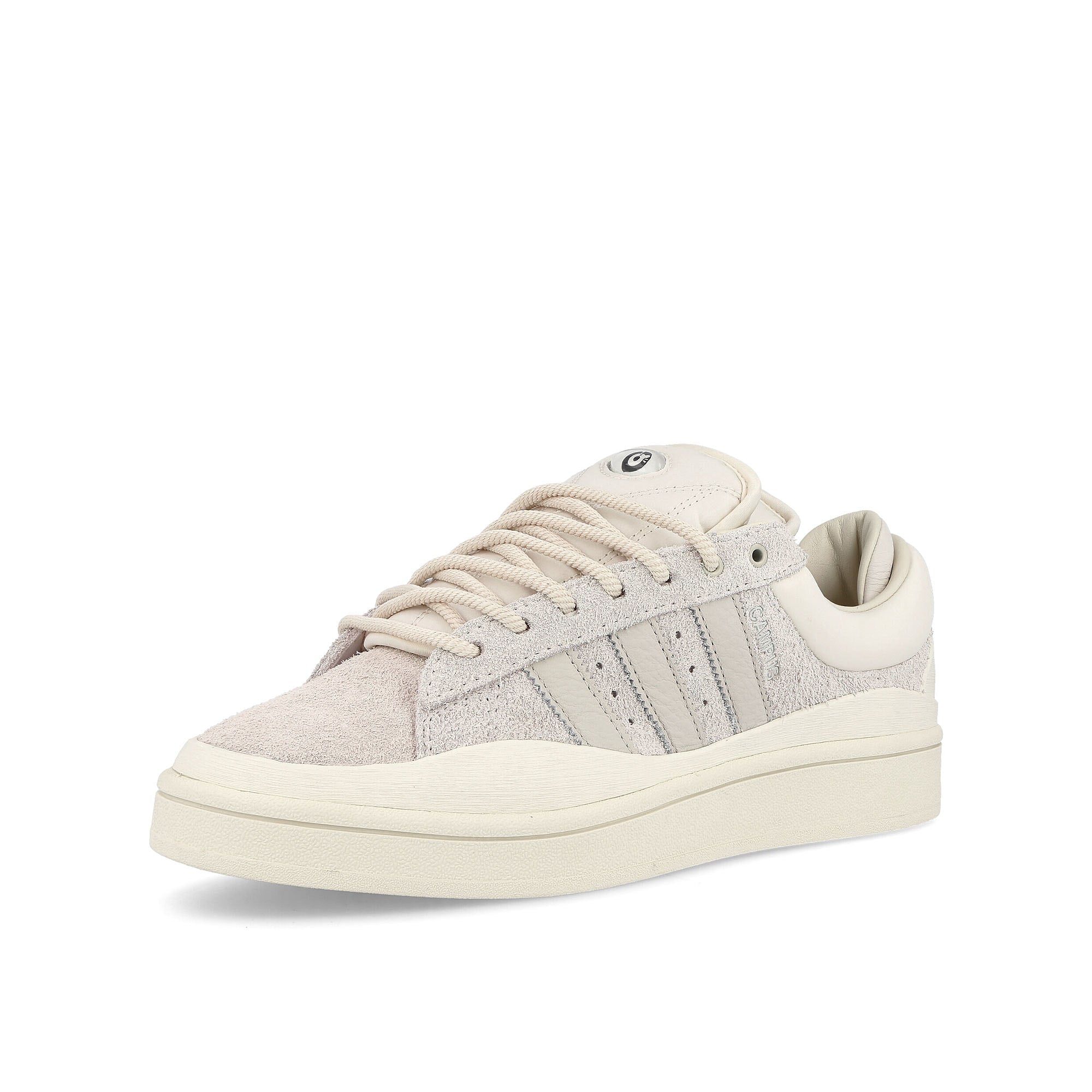adidas Bad Bunny x adidas Campus Light Footwear White / Aluminium / Core White Sneakers Close Up | Overkill