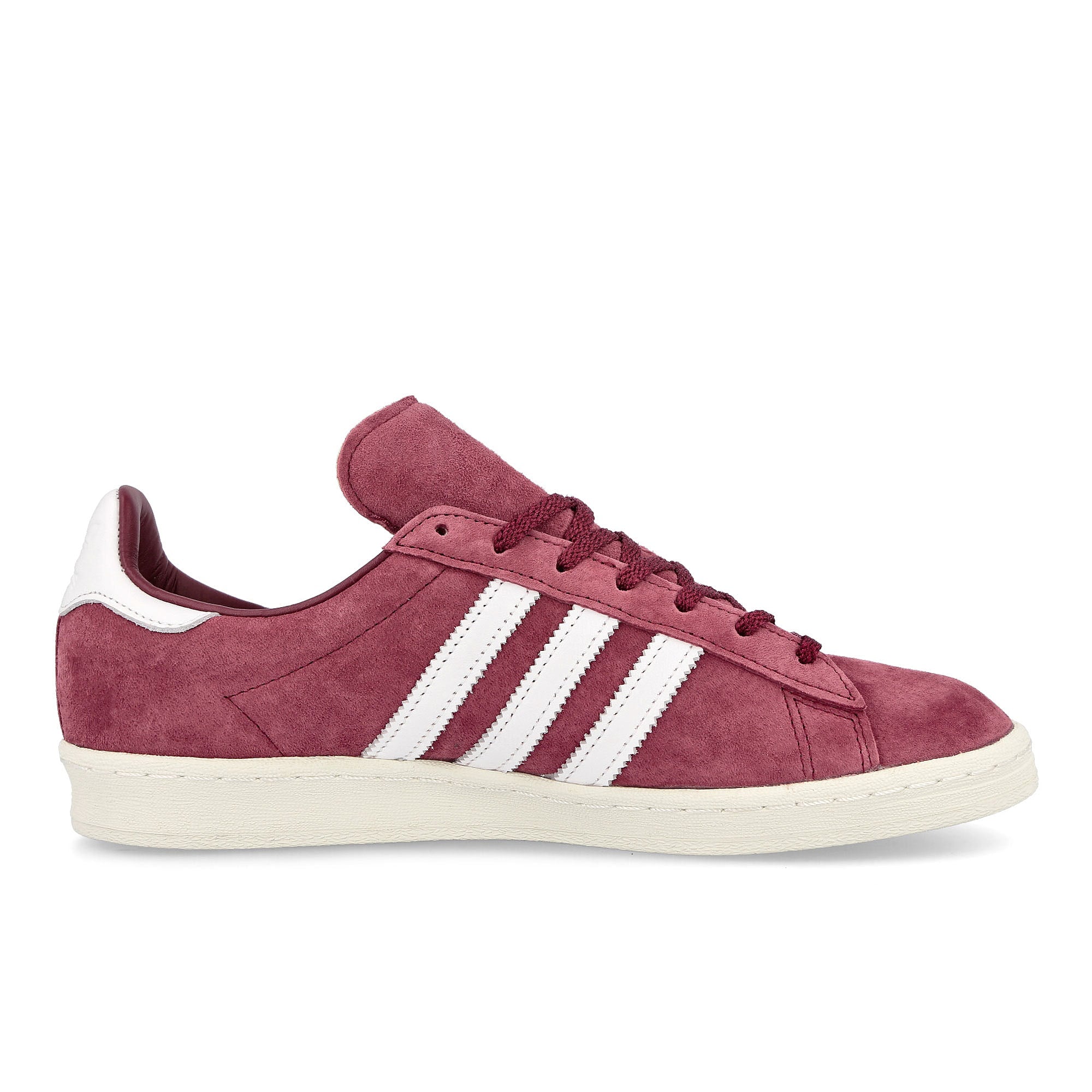 adidas Campus 80s Collegiate Burgundy / Footwear White / Off White Low Top Sneakers Silhouette | Overkill