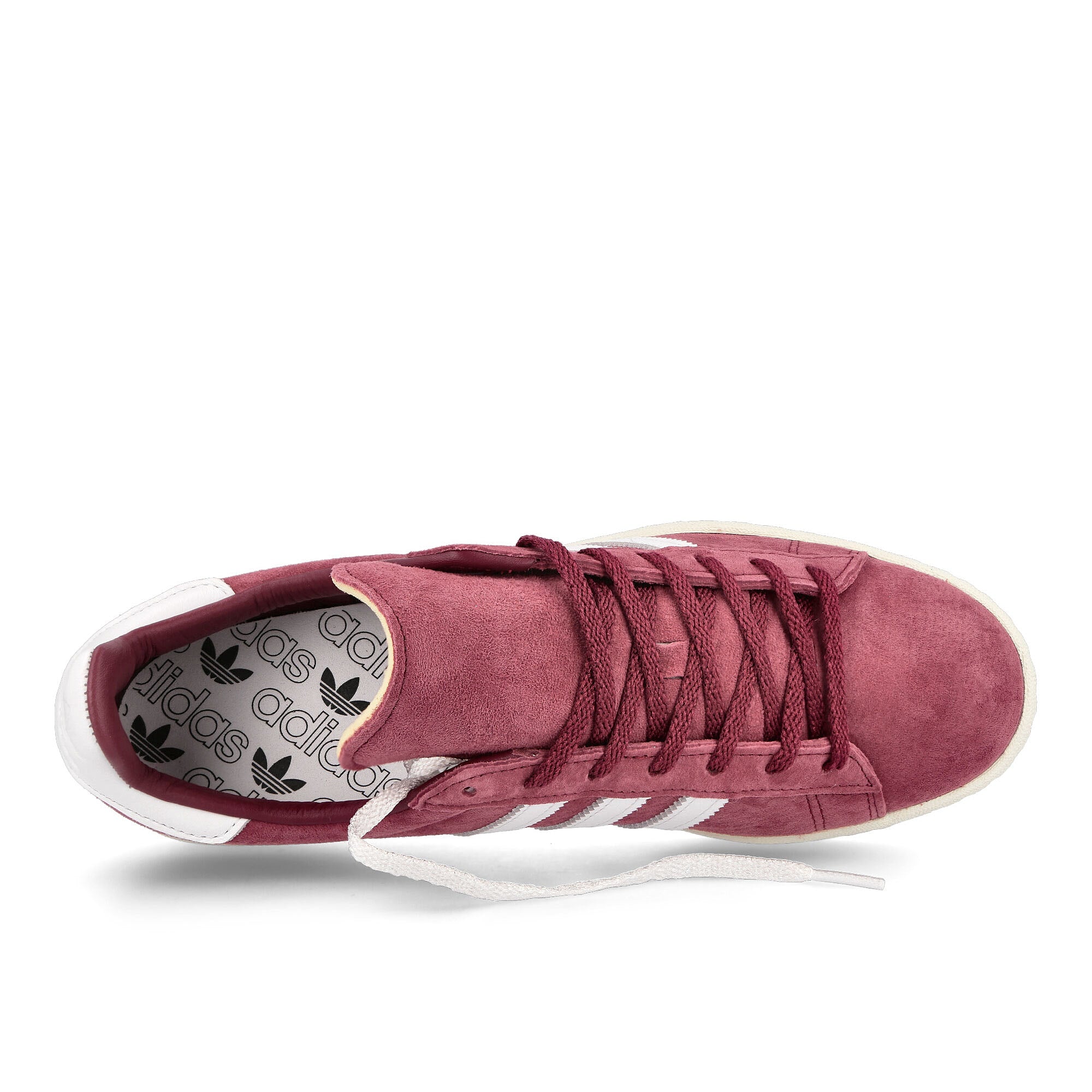 adidas Campus 80s Collegiate Burgundy / Footwear White / Off White Low Top Sneakers Detailfoto | Overkill