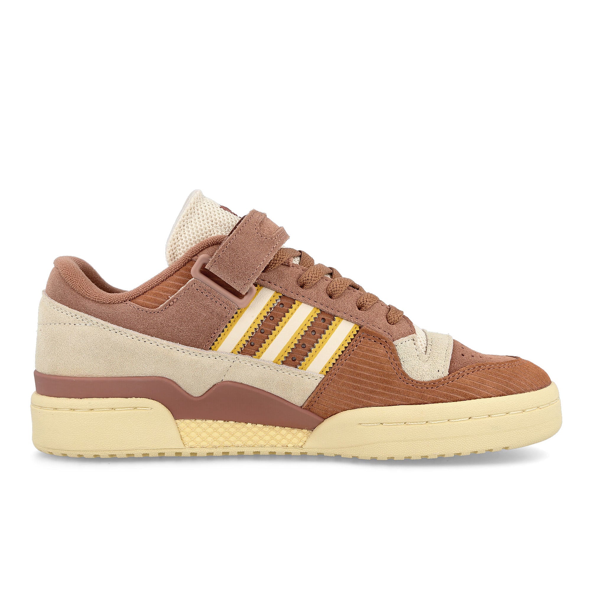 adidas Forum 84 Low Clay Strata-Cream White-Bold Gold Low Top Sneakers Silhouette | Overkill