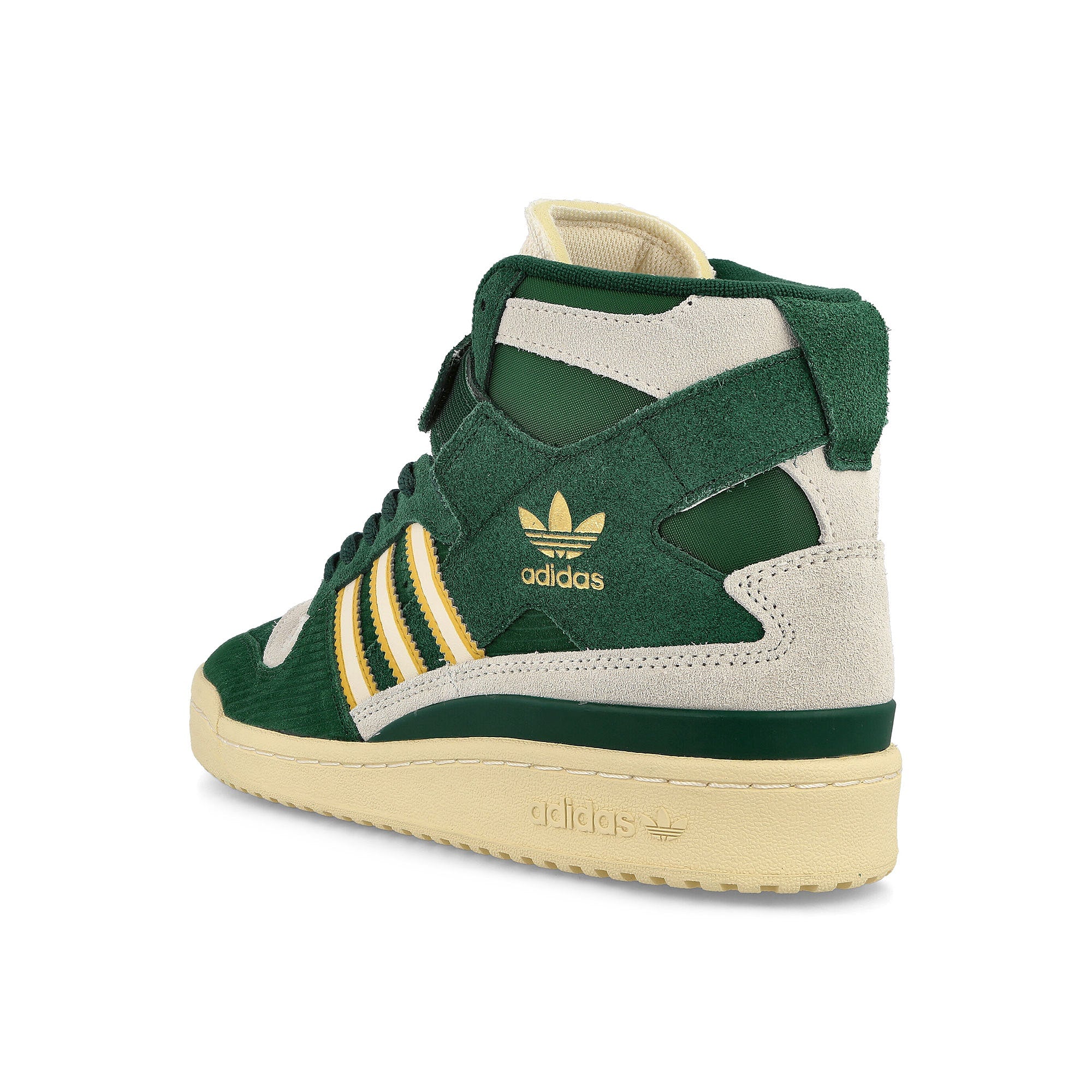 adidas Forum 84 Hi Collegiate Green-Cream White-Bold Gold Sneakers Material | Overkill