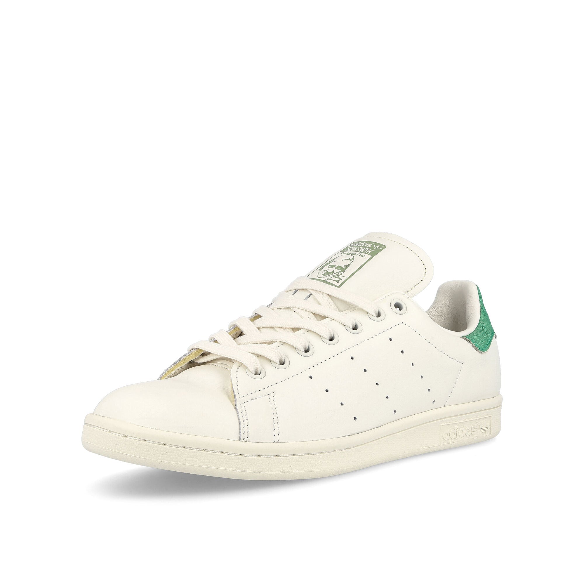 adidas Stan Smith Chalk White / Off White / Court Green Sneakers Close Up | Overkill