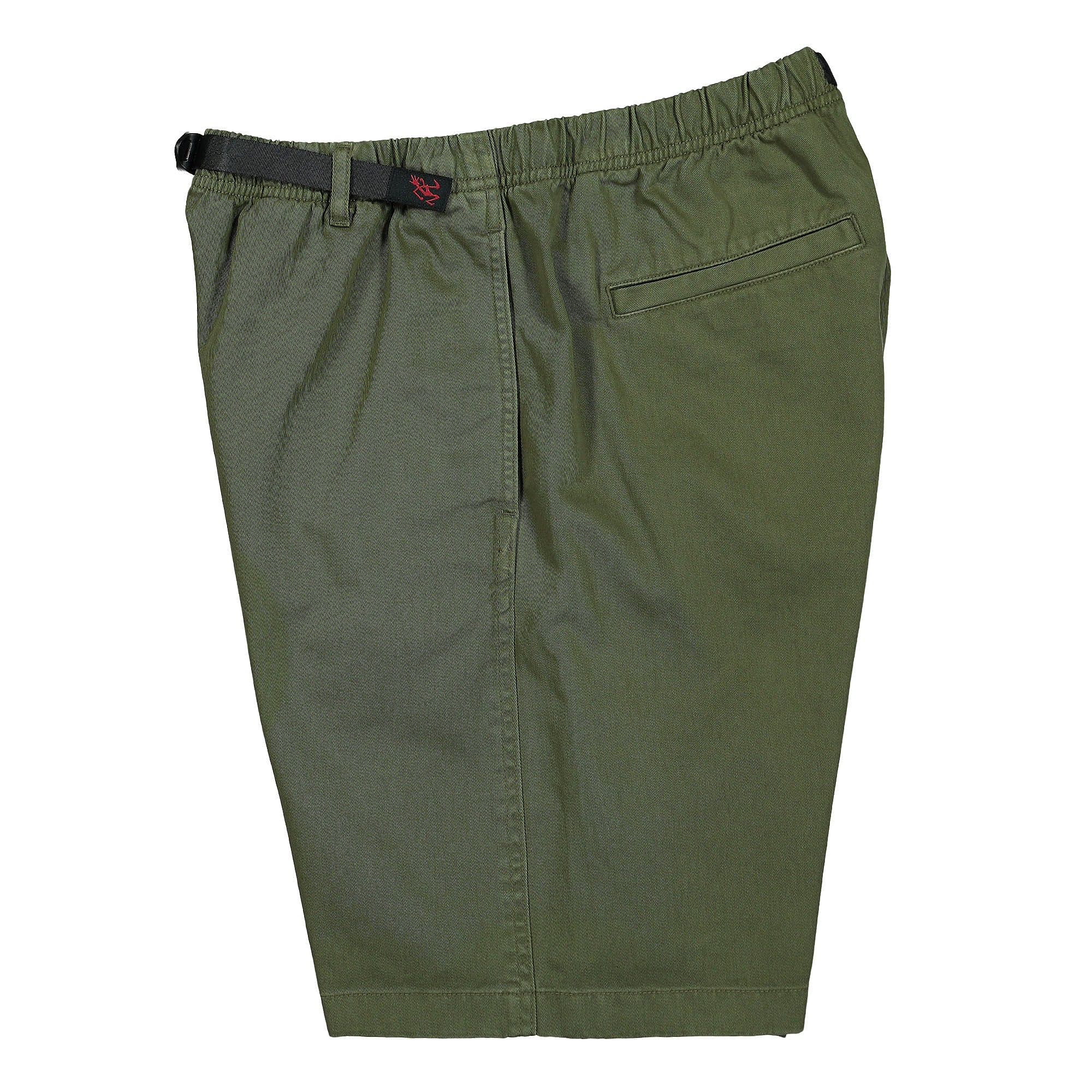 Gramicci G-Short Olive Shorts Close-up | Overkill