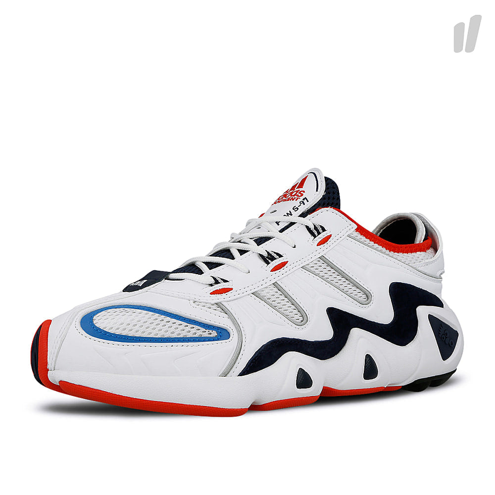 adidas consortium fyw s-97 Running White-Supplier Colour-Red Sneakers Close Up | Overkill