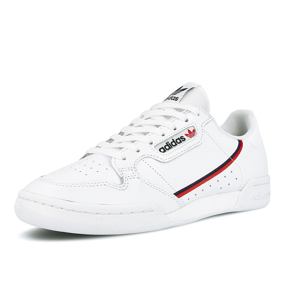 adidas continental 80 Running White / Scarlet / Collegiate Navy Detailfoto | Overkill