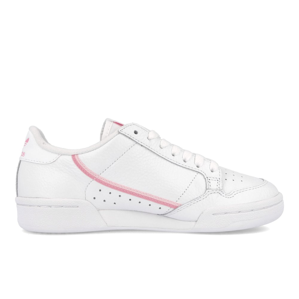 adidas Wmns Continental 80 Running White / True Pink / Clear Pink Low Top Sneakers Silhouette | Overkill