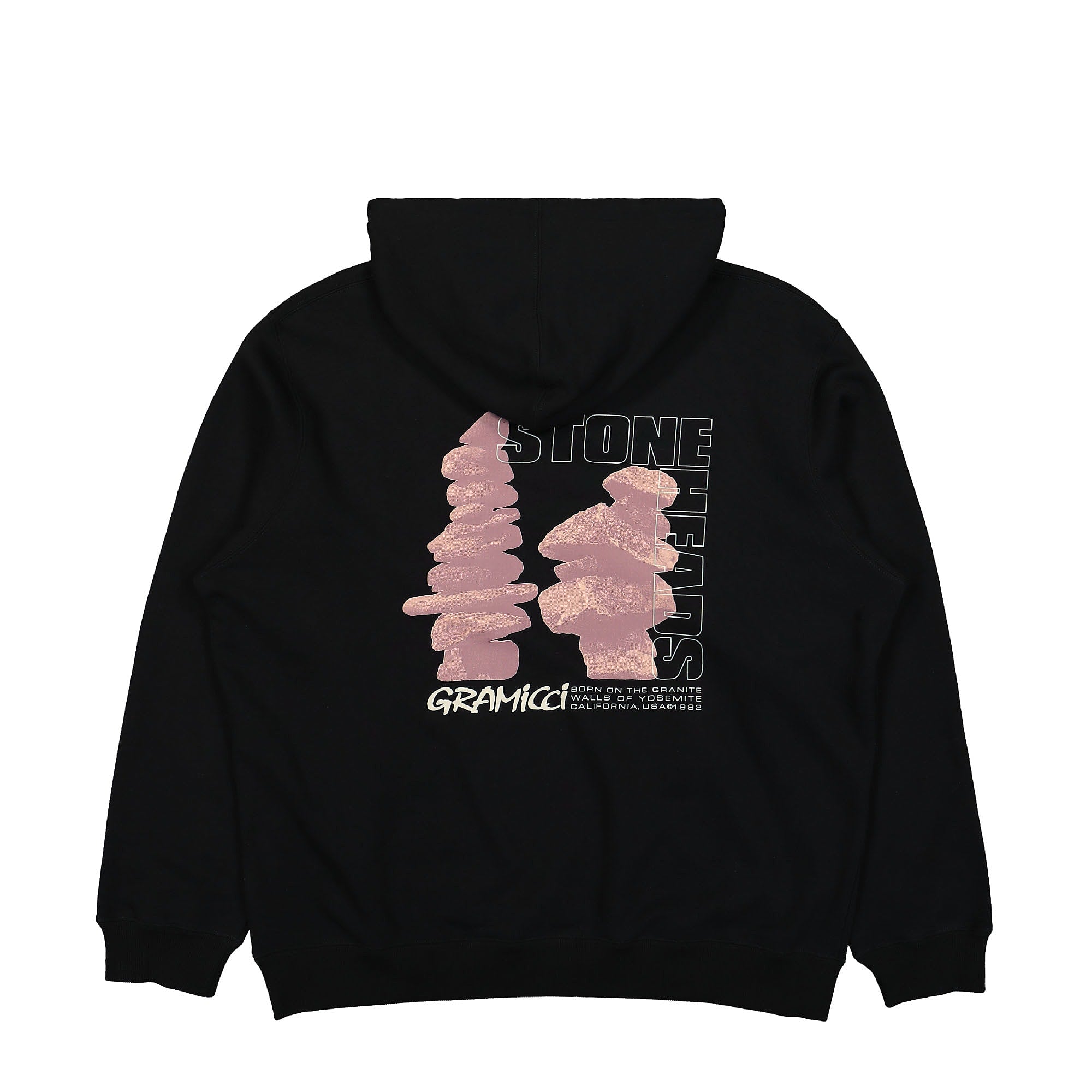 Gramicci Stoneheads Hooded Sweatshirt Black Hoodies Close-up | Overkill