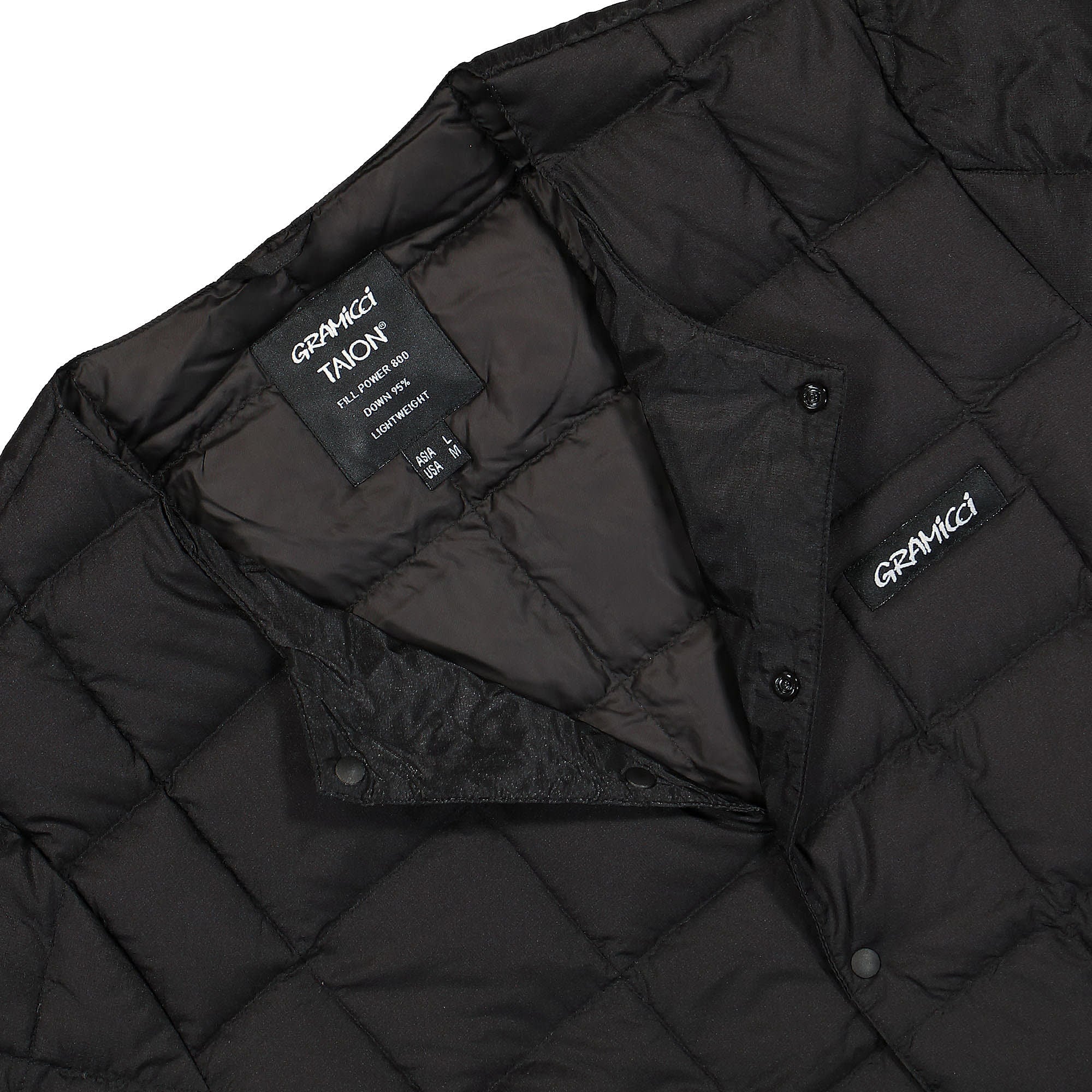 Gramicci Inner Down Jacket Black Jackets Close-up | Overkill