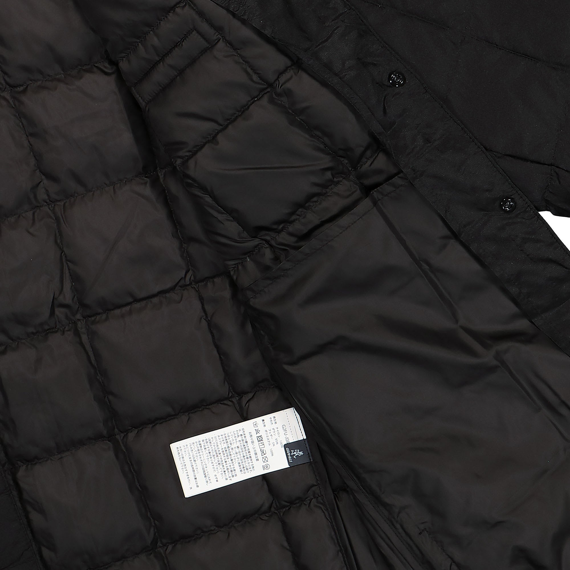 Gramicci Inner Down Jacket Black Jackets Detail view 1 | Overkill