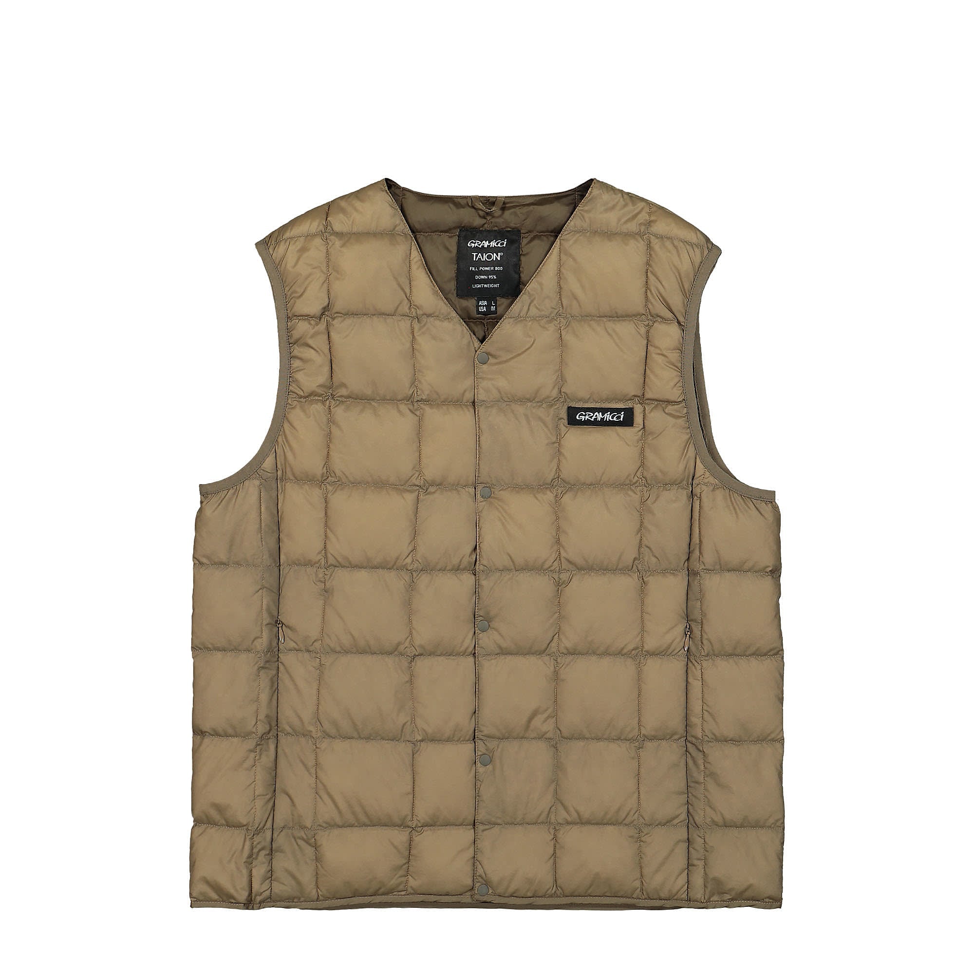 Gramicci Inner Down Vest Beige Vests G2FU-J083-TG | Overkill