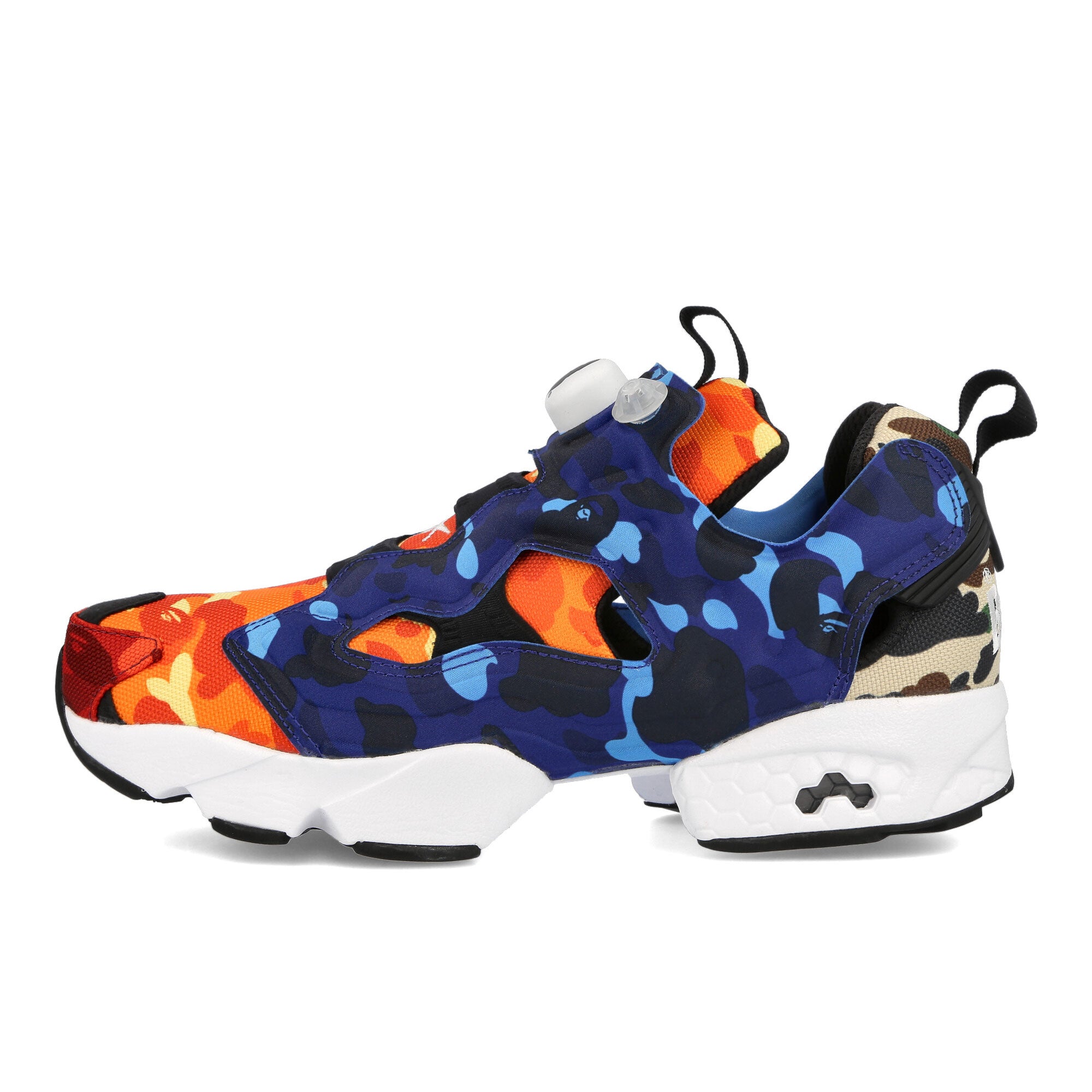 Reebok Bape x Reebok Instapump Fury OG White-Black-Black Sneakers Silhouette | Overkill