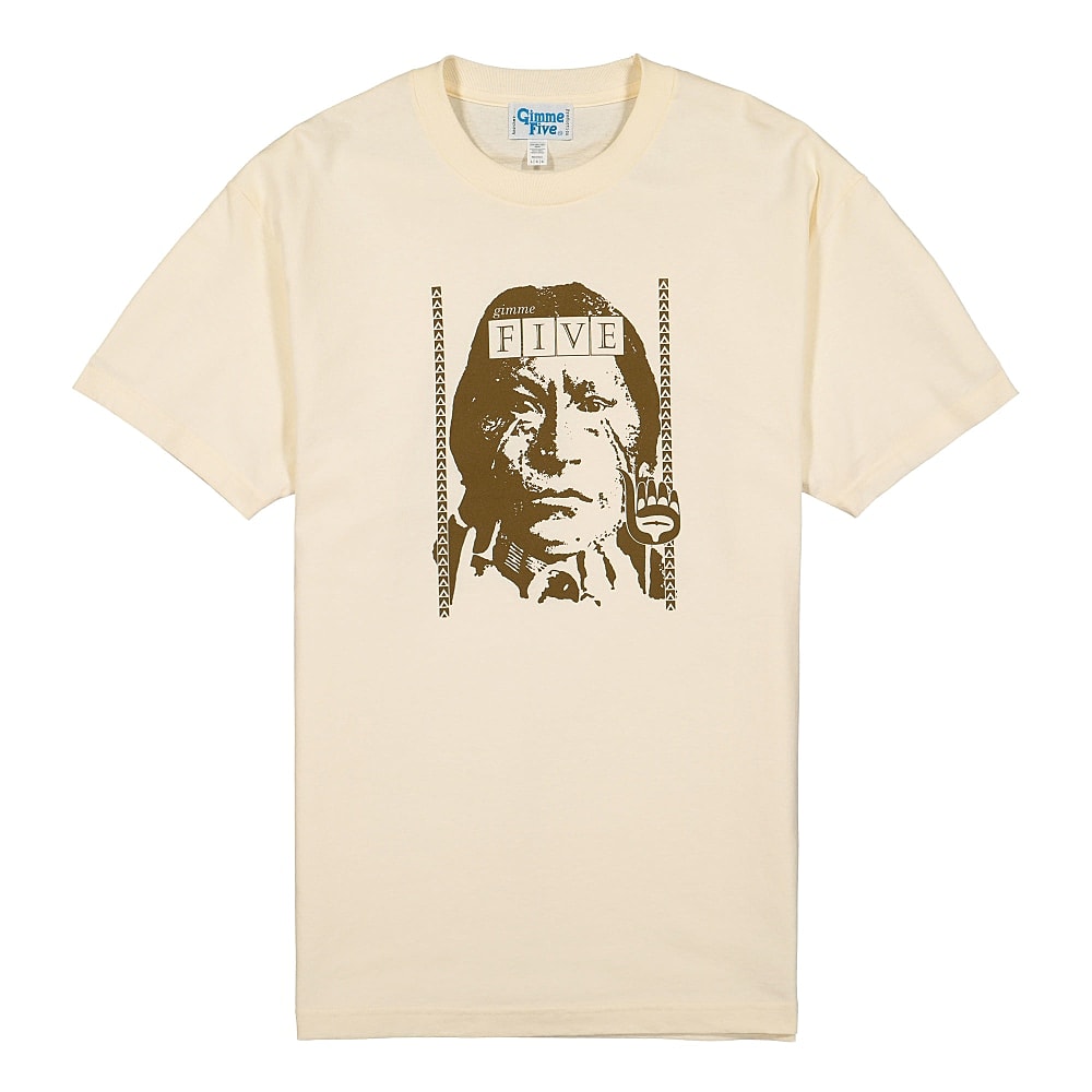 Gimme Five Cult Shortsleeve Tee Natural Shorts G500051 | Overkill
