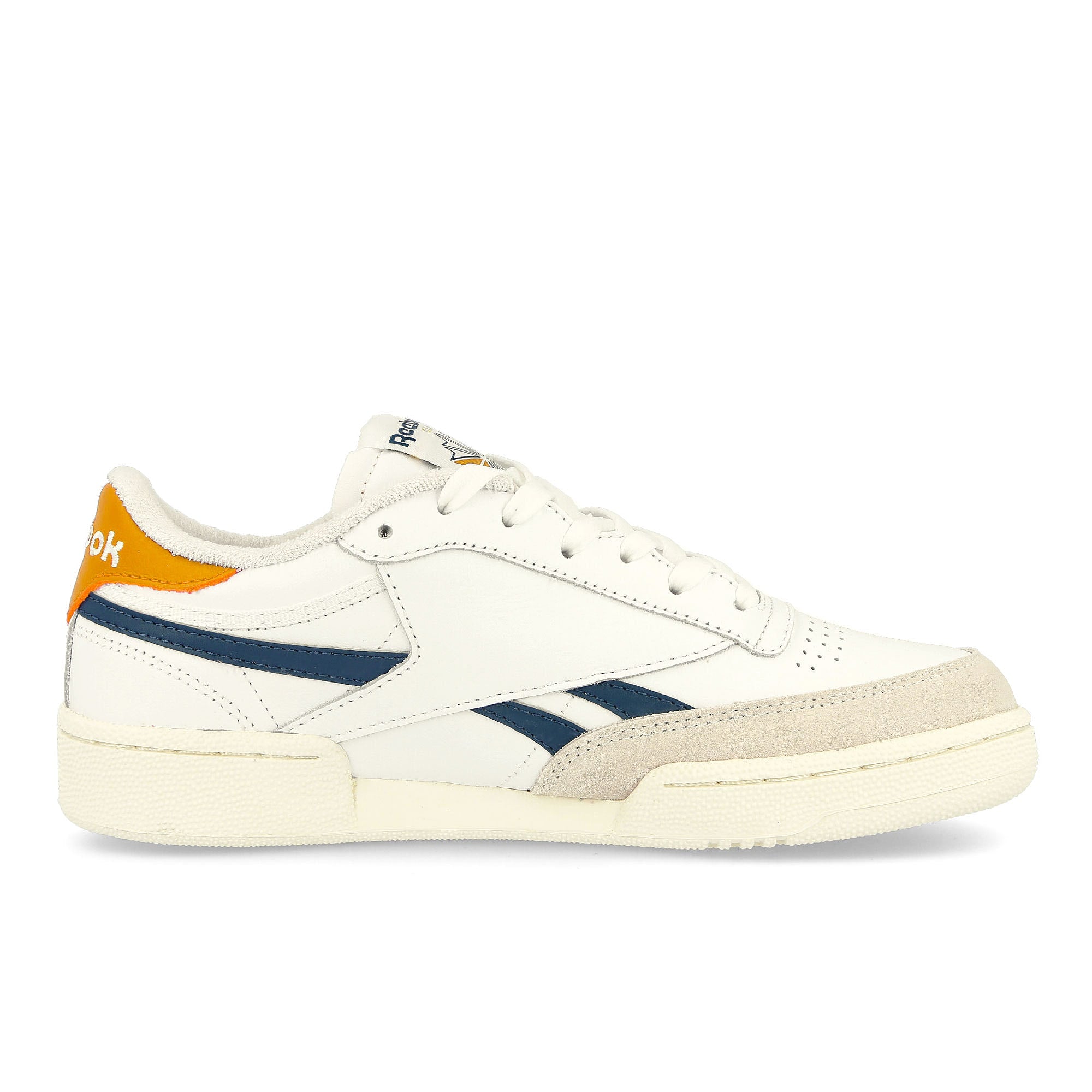 Reebok club c revenge Chalk / Semi Solar Gold / Vector Navy Material | Overkill