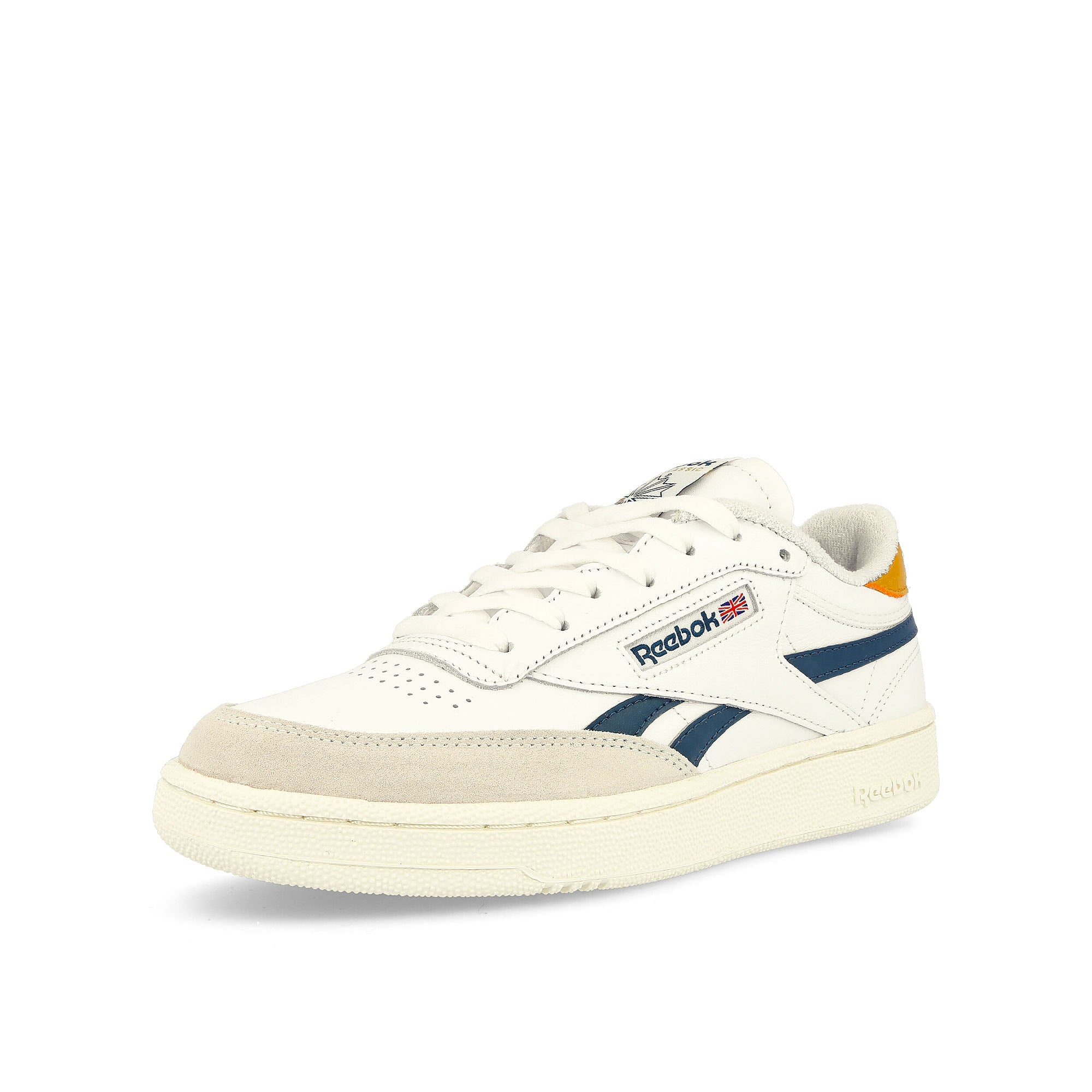 Reebok club c revenge Chalk / Semi Solar Gold / Vector Navy Detailfoto | Overkill