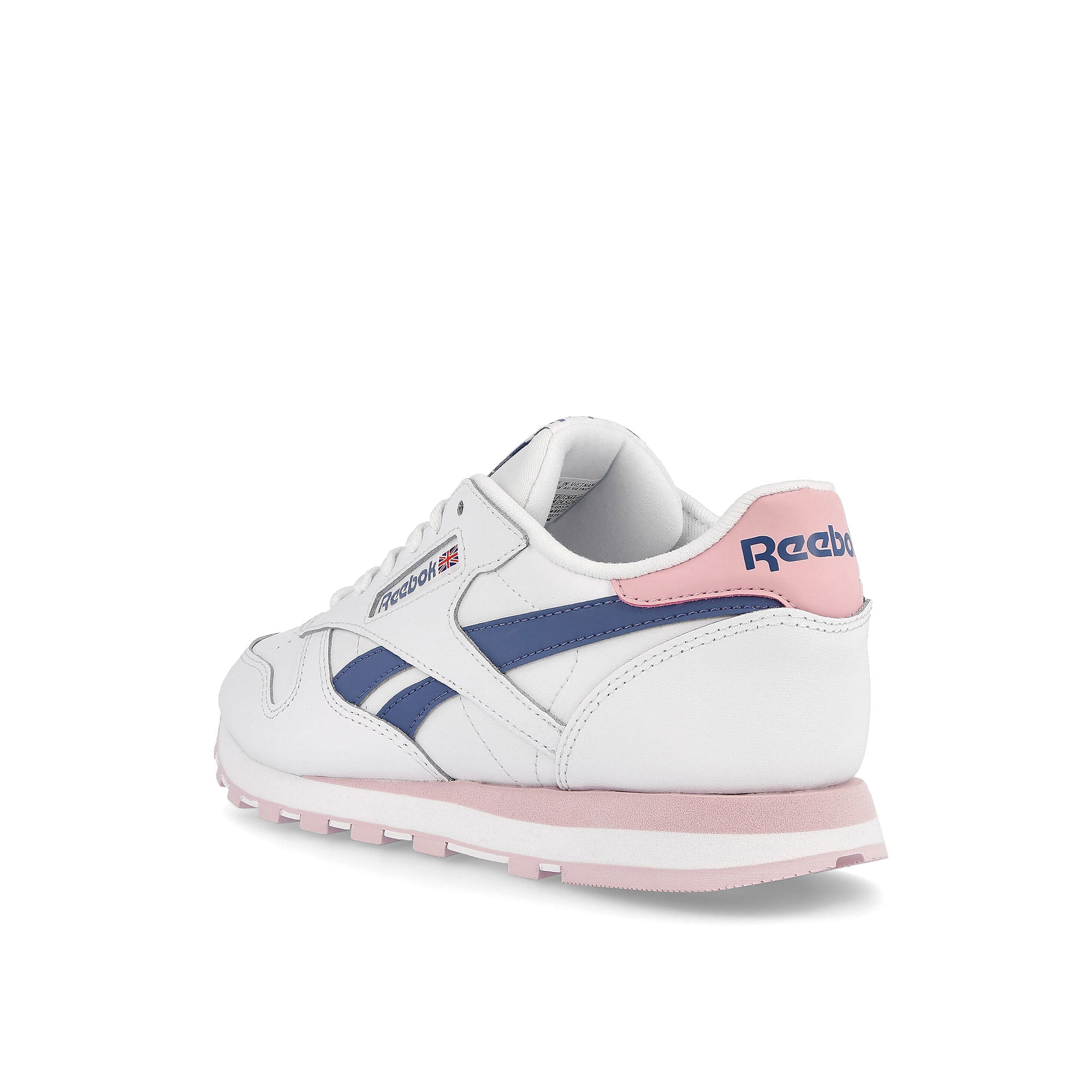 Reebok wmns classic leather Footwear White-Frost Berry-Blue Slate Sneakers Material | Overkill
