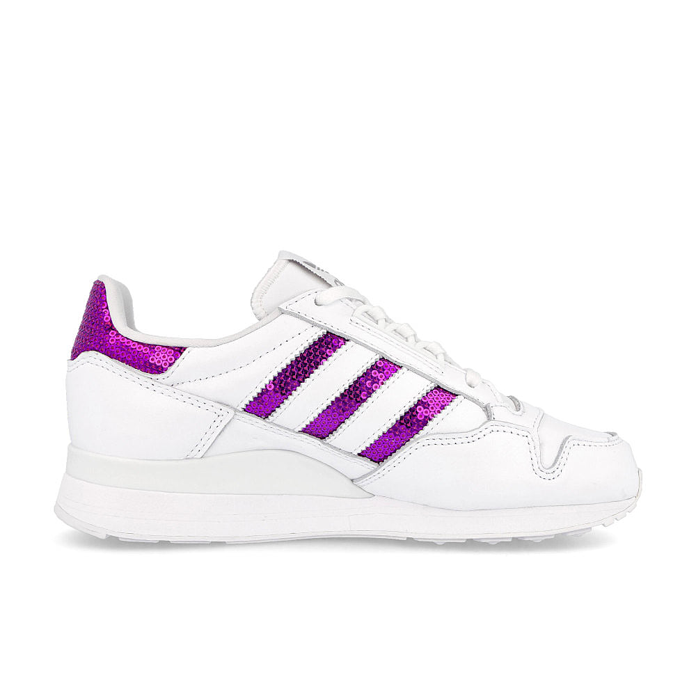 adidas wmns zx 500 Footwear White-Shock Purple-Footwear White Sneakers Silhouette | Overkill
