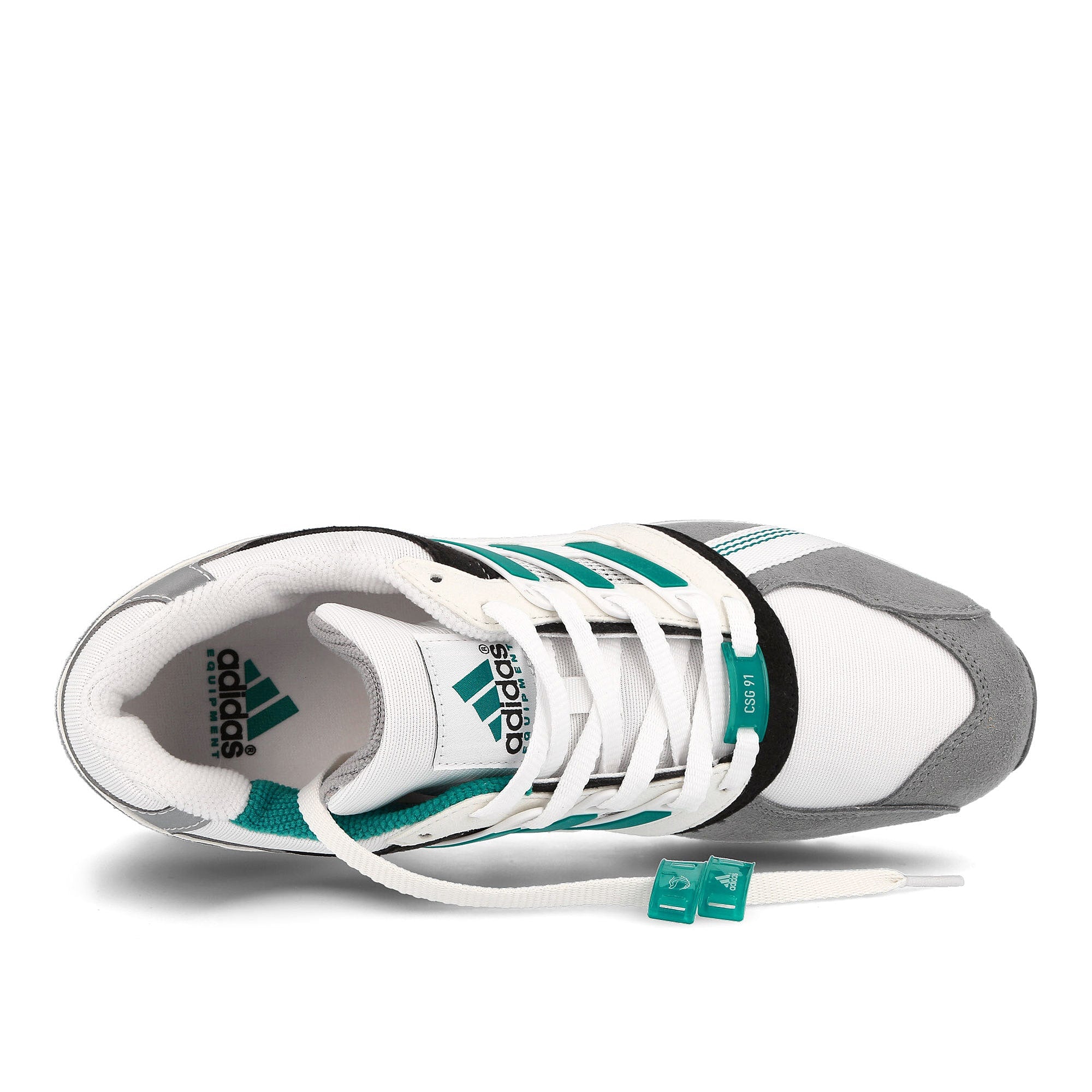 adidas consortium equipment csg 91 Footwear White-Equipment Green-Core Black Low Top Sneakers Detailfoto | Overkill