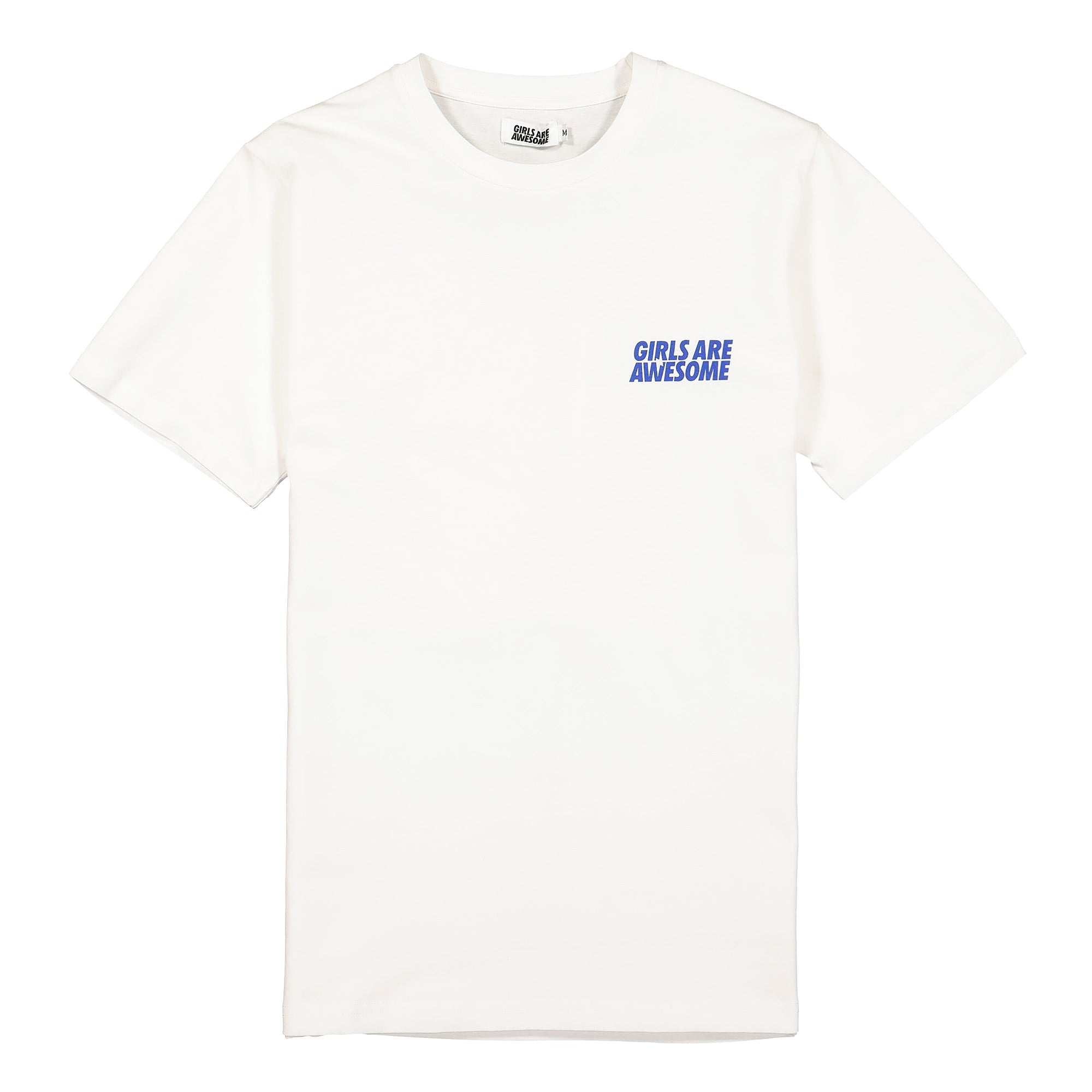 Girls Are Awesome Boyfriend Tee Ghost White / Indigo T-Shirts GAA-1-002M | Overkill