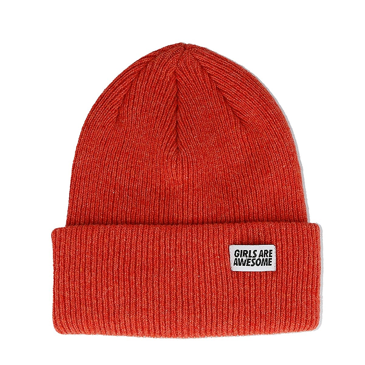 Girls Are Awesome Lambswool Merino Icon Beanie Papaya Beanies GAA-5-001U | Overkill