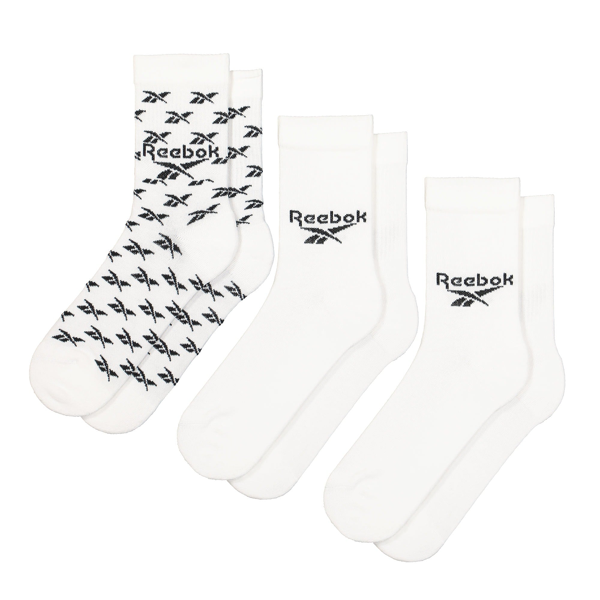 Reebok Classic Fold-Over Crew Socks 3PP White Socks GG6682 | Overkill