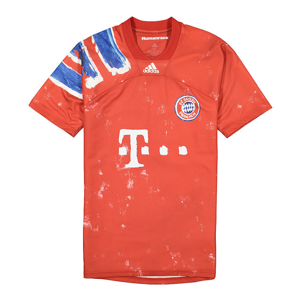 adidas Pharrell Williams x adidas FC Bayern Human Race Jersey FCB True Red / White T-Shirts GJ9088 | Overkill