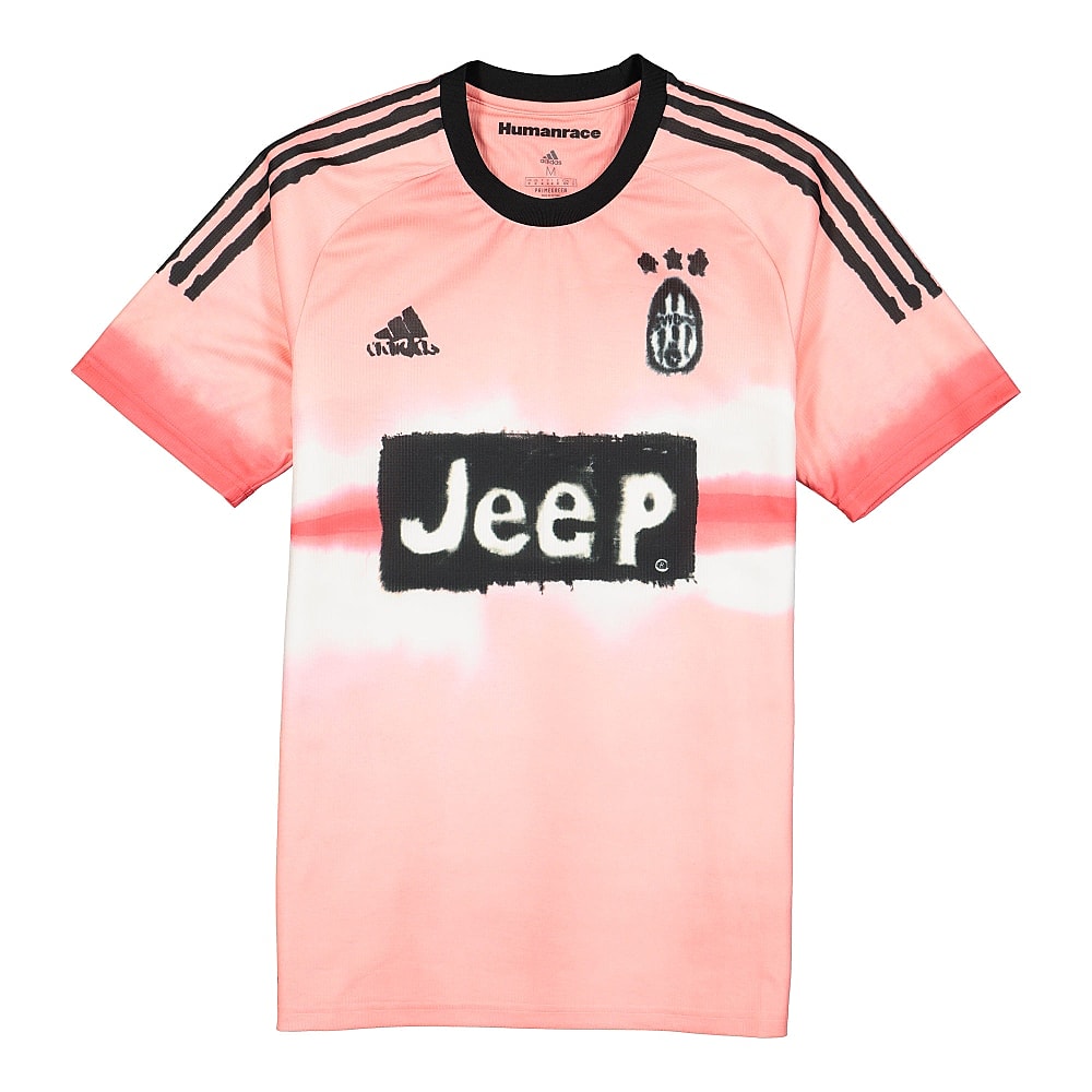 adidas Pharrell Williams x adidas Juventus Human Race Jersey Glow Pink / Black T-Shirts GJ9096 | Overkill