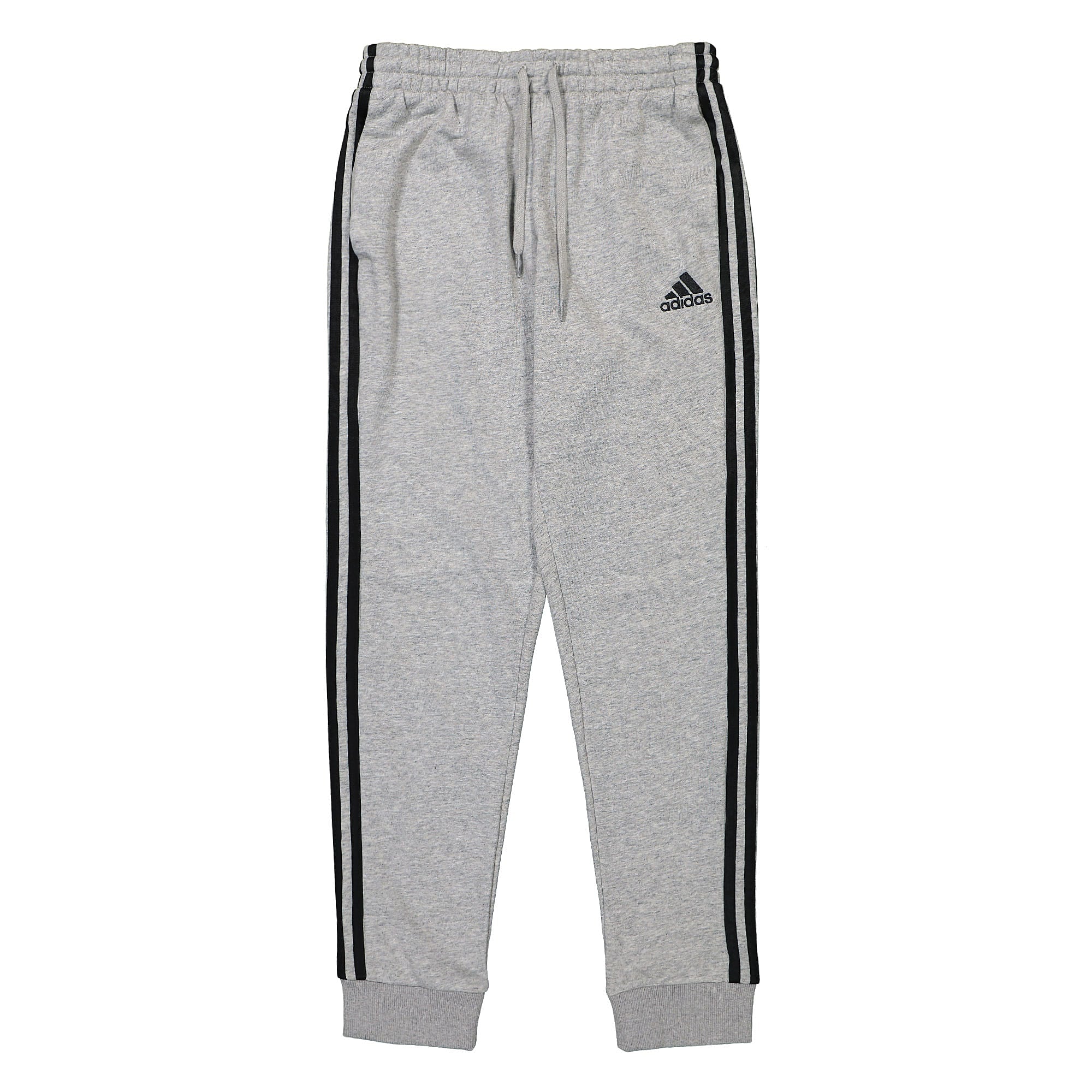 adidas 3 Stripes French Terry Tapered Cuff Pant Medium Grey Heather / Black Sweat & Track Pants GK8889 | Overkill