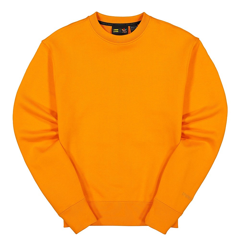 adidas Pharrell Williams x adidas Basics Crew Bright Orange Sweatshirts GL6289 | Overkill